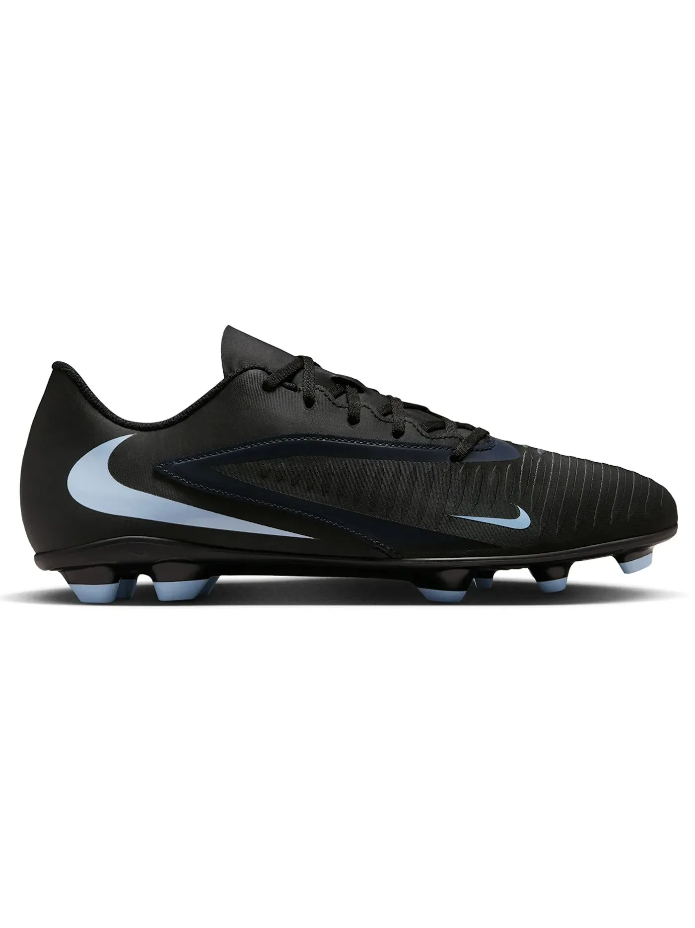 Мужские бутсы с шипами Nike Phantom 6 Low Club FG/MG — изображение 1 из 1, черный/черный
