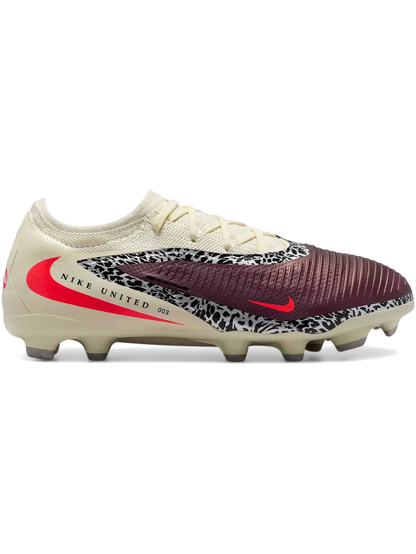 Детские бутсы Nike Phantom 6 Low Pro MG United 003 Pack — изображение 1 из 1, бордовый//красный