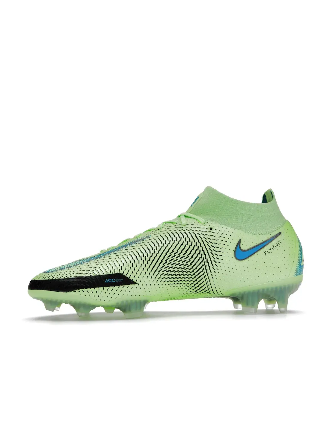Мужские бутсы Nike Phantom GT Elite DF FG, Lime Glow/Aquamarine — изображение 3 из 4