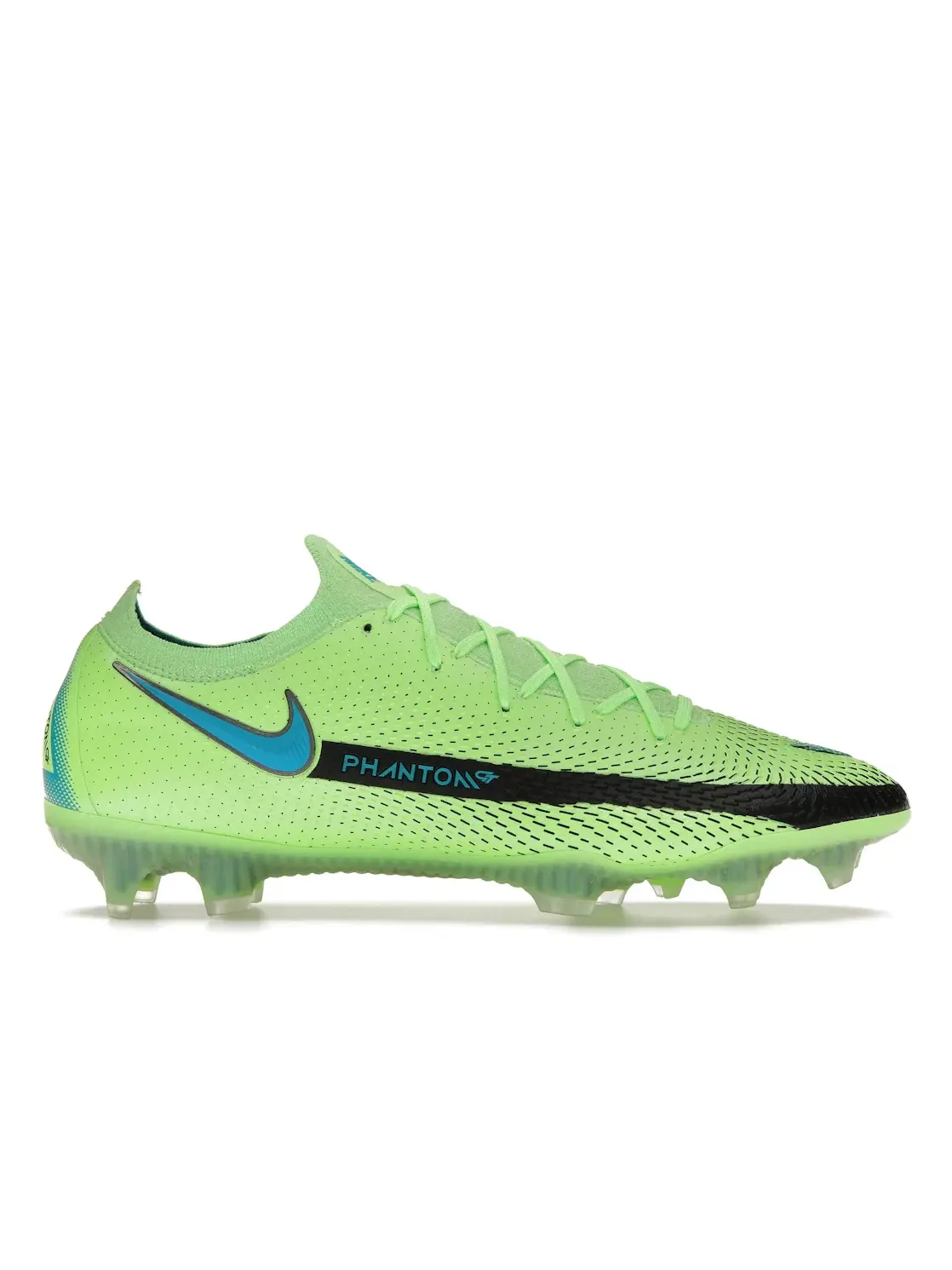 Мужские бутсы с высоким верхом Nike Phantom GT Elite FG, Lime Glow Aquamarine — изображение 1 из 4