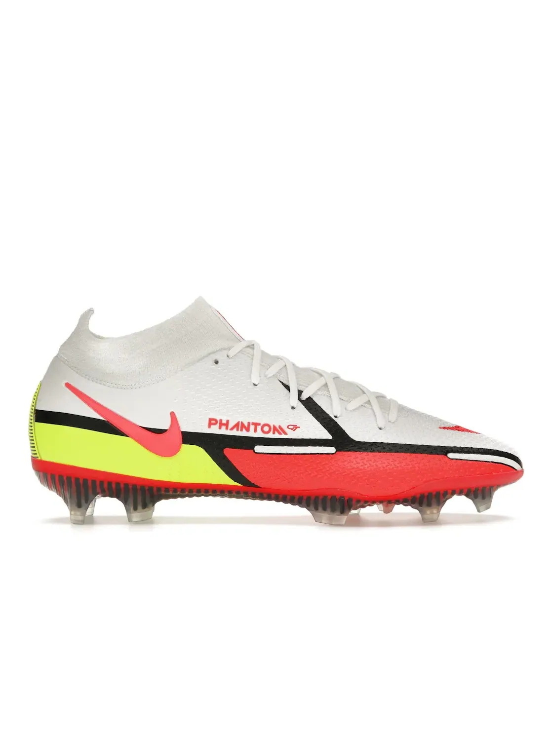 Мужские бутсы с высоким верхом Nike Phantom GT2 Dynamic Fit Elite FG — изображение 1 из 4, белый//яркий