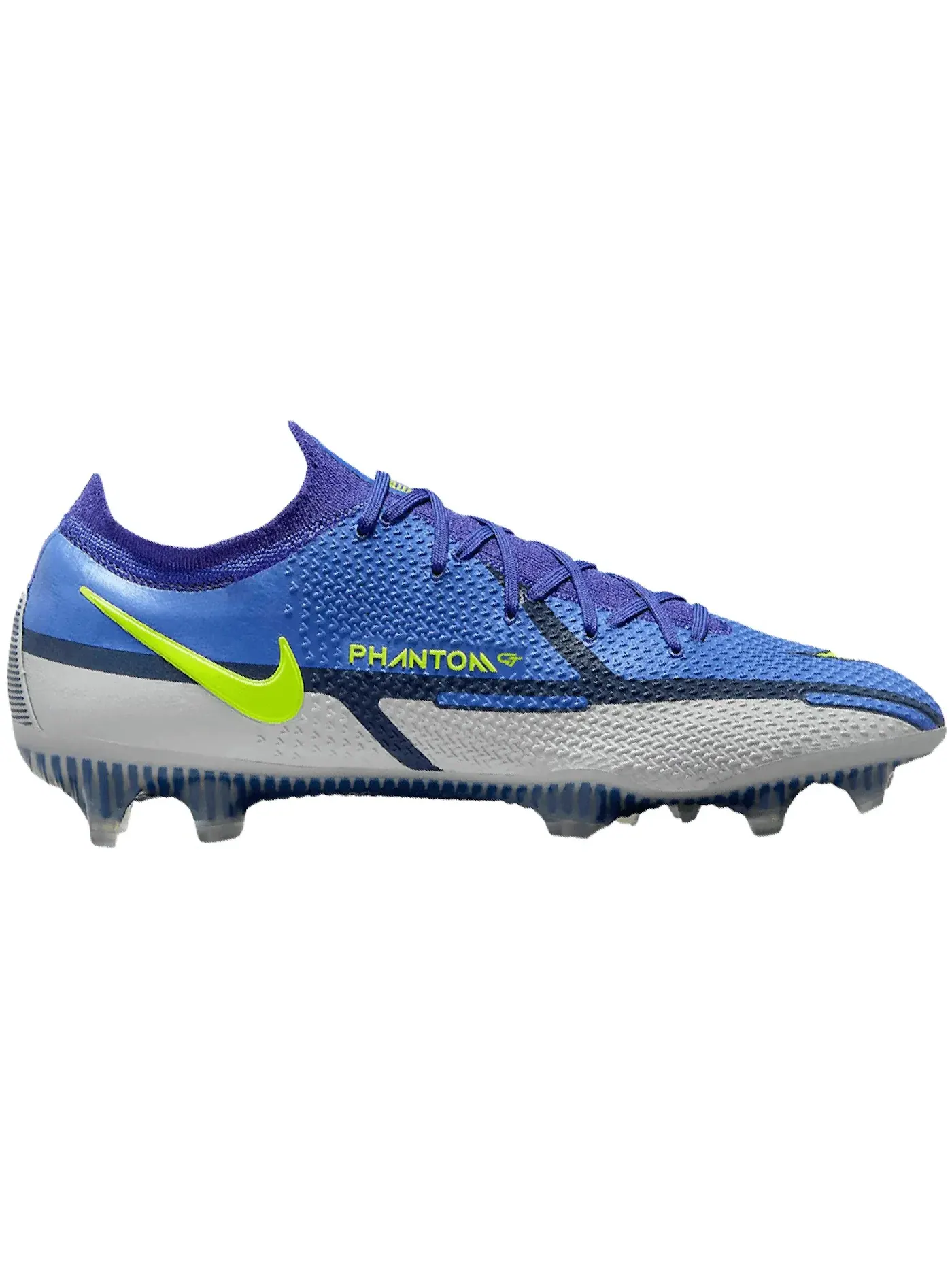 Мужские бутсы с высоким верхом Nike Phantom GT2 Elite FG — изображение 1 из 1, серый/синий
