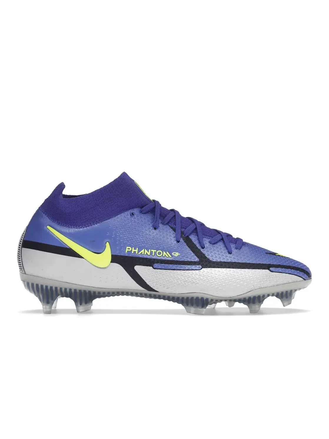 Мужские бутсы с динамической подгонкой Phantom GT2 DF Elite FG Nike — изображение 1 из 4, серый/синий