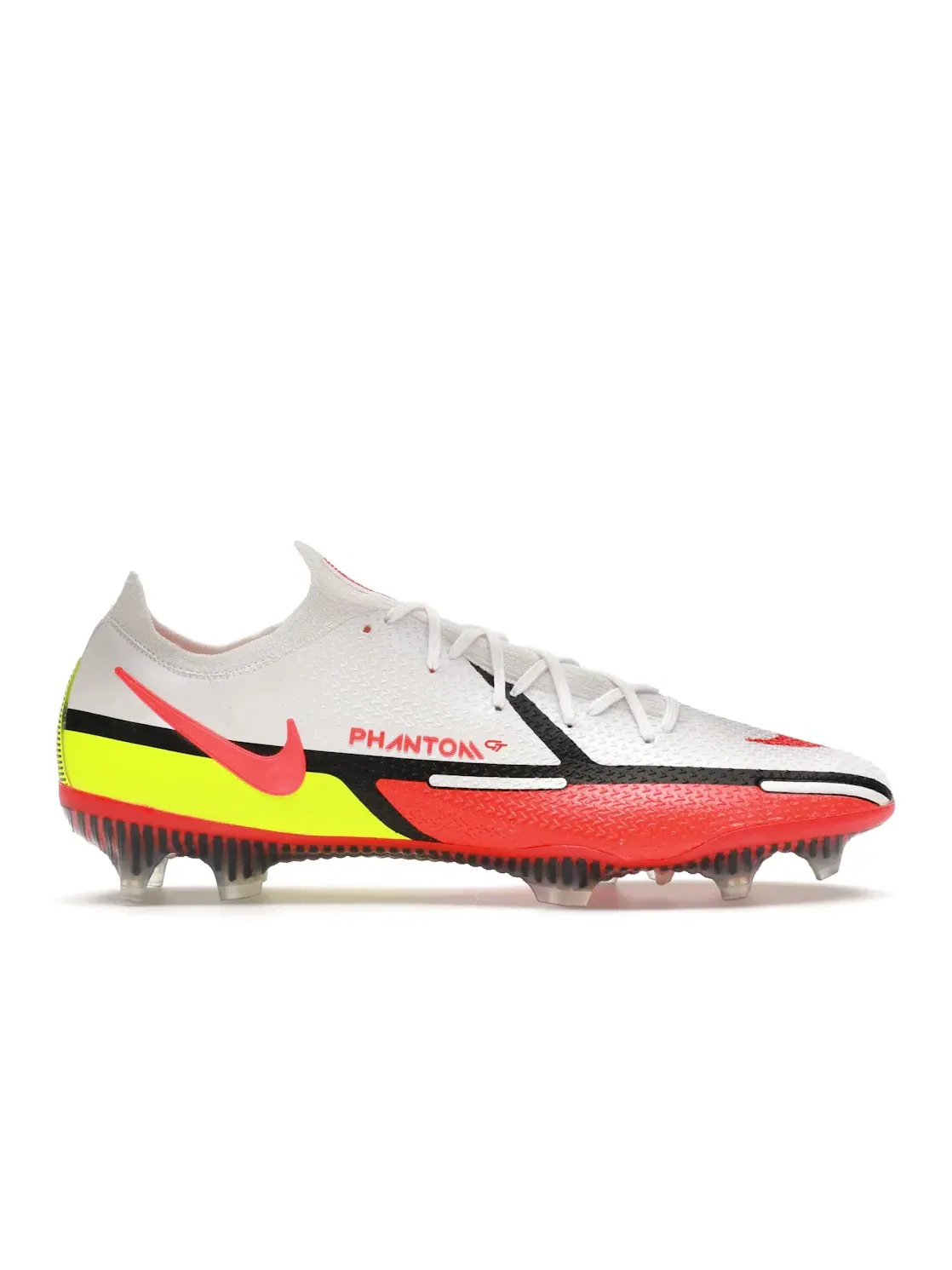 Мужские бутсы футбольные Nike Phantom GT2 Elite FG — изображение 1 из 4, белый черный яркий