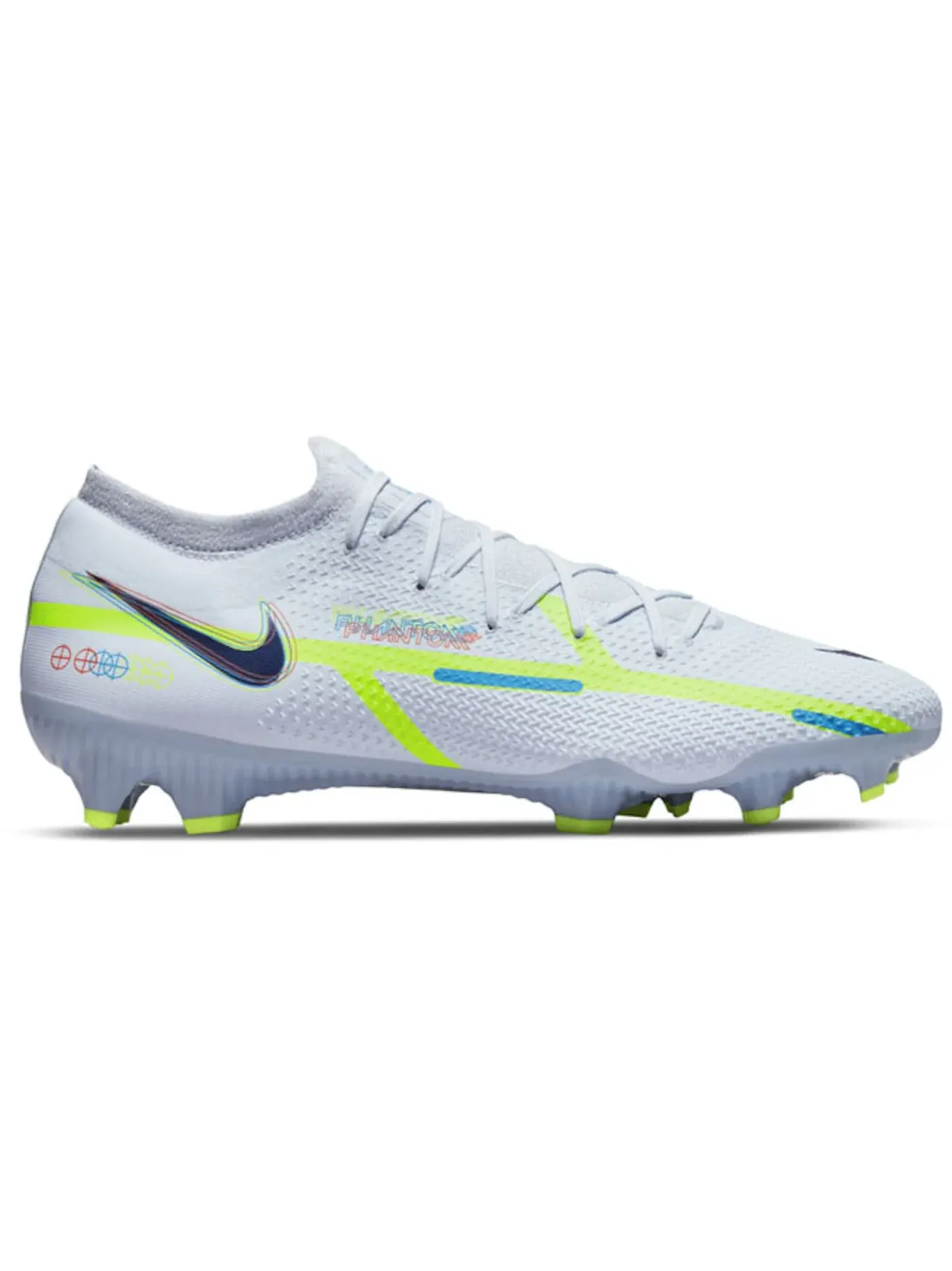 Мужские бутсы с высоким верхом Nike Phantom GT2 Pro FG — изображение 1 из 1, серый/светлый//синий