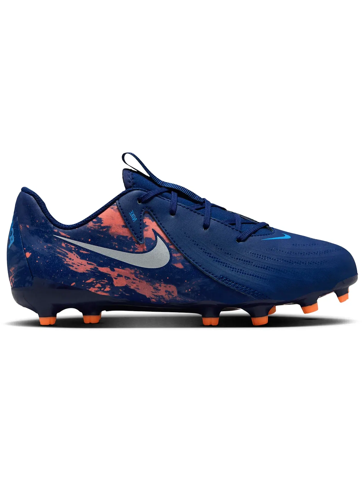 Детские бутсы Erling Haaland Force9 Nike Phantom GX 2 Academy FG/MG — изображение 1 из 1, синий