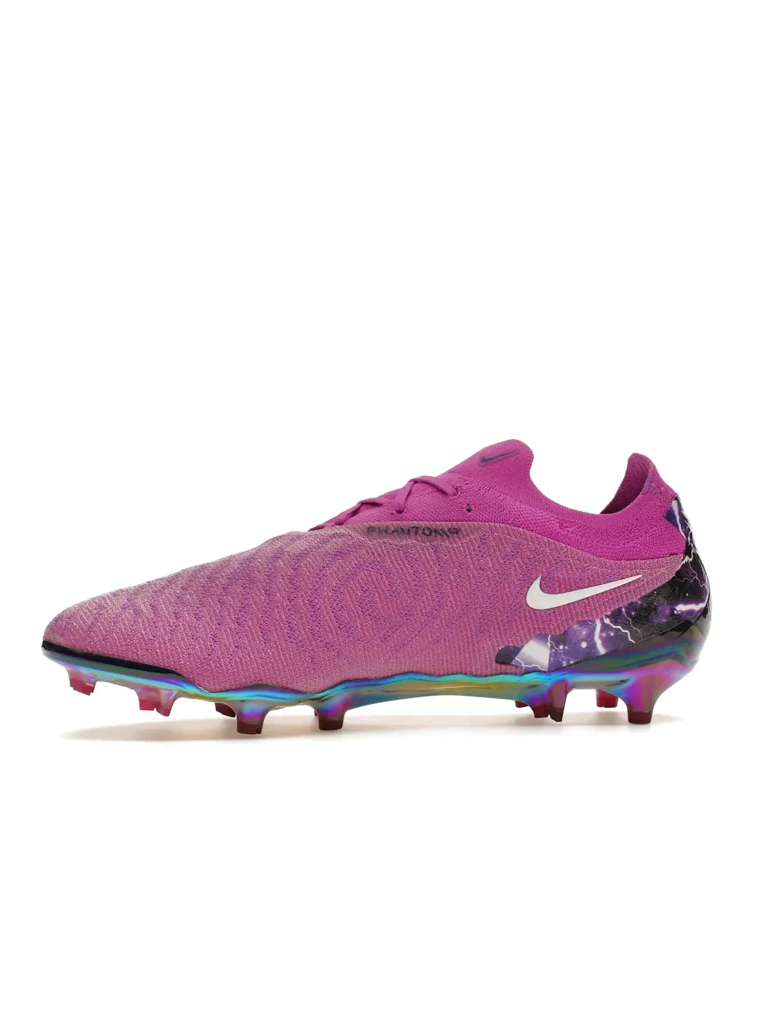 Мужские бутсы с высокой поддержкой Nike Phantom GX Elite SE FG, Fuchsia Dream/Barely Grape — изображение 3 из 4