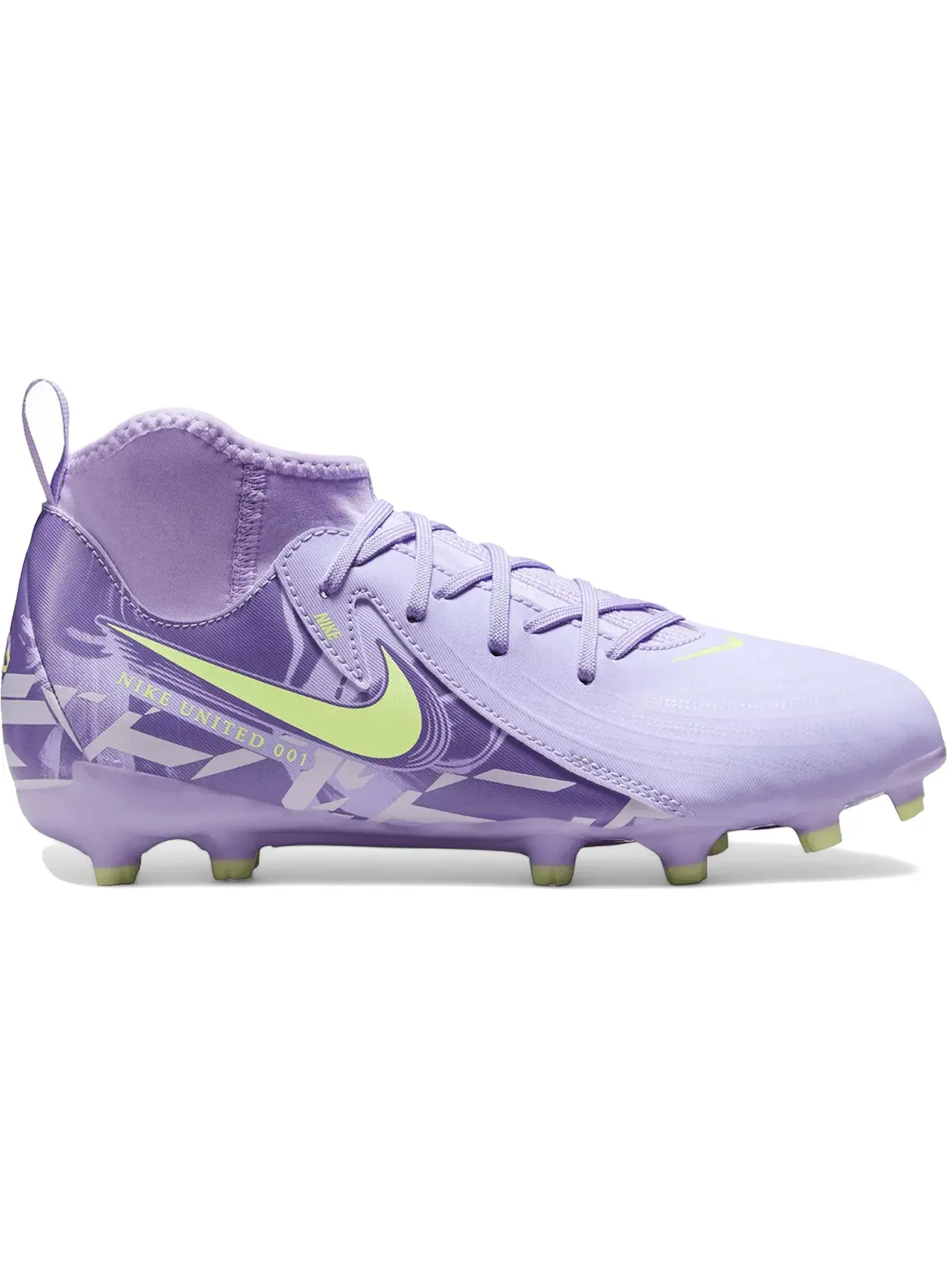 Детские бутсы Nike Phantom Luna 2 Academy FG/MG — изображение 1 из 1, фиолетовый