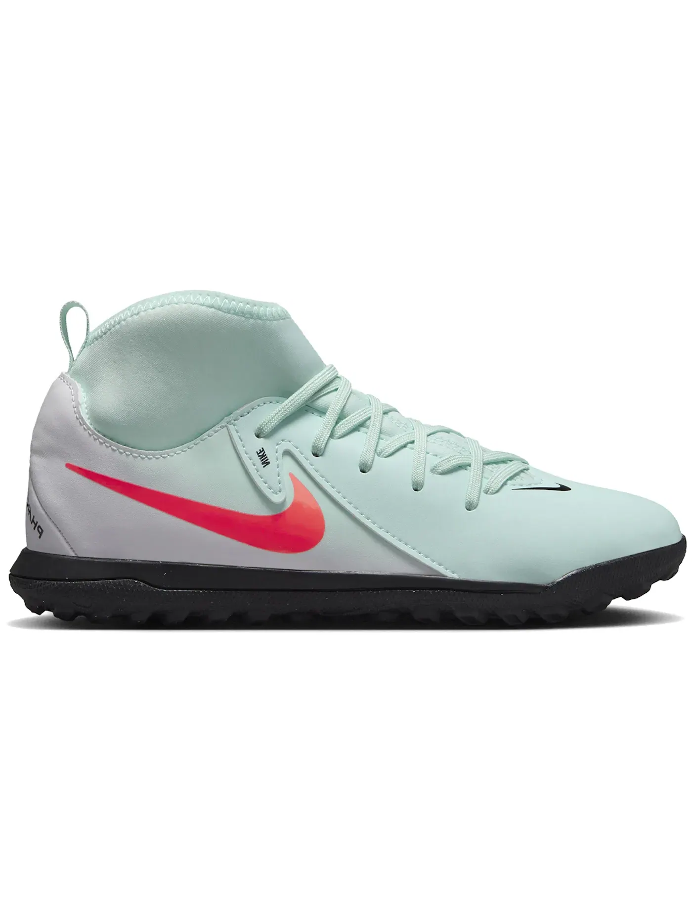 Детские бутсы с турфирмой Nike Phantom Luna 2 Club TF — изображение 1 из 1, черный/красный