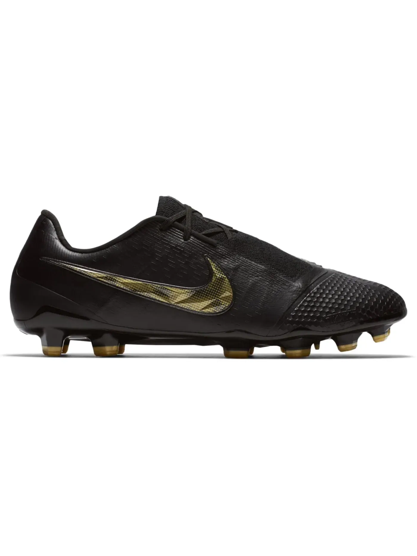 Мужские бутсы футбольные Nike Phantom Venom Elite FG — изображение 1 из 1, черный/золотистый