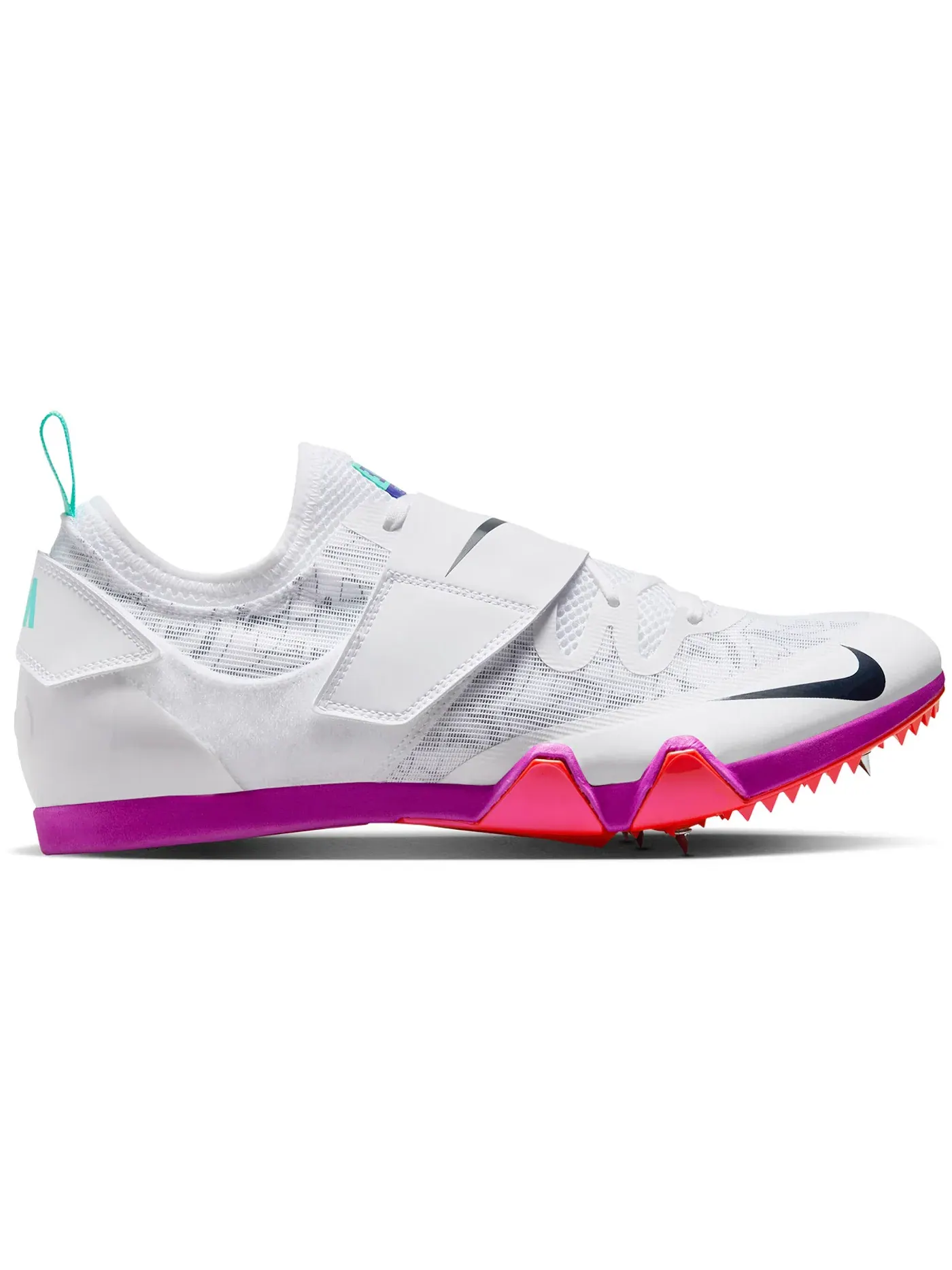 Мужские шиповки для прыжков с шестом Nike Pole Vault Elite — изображение 1 из 1, белый//розовый