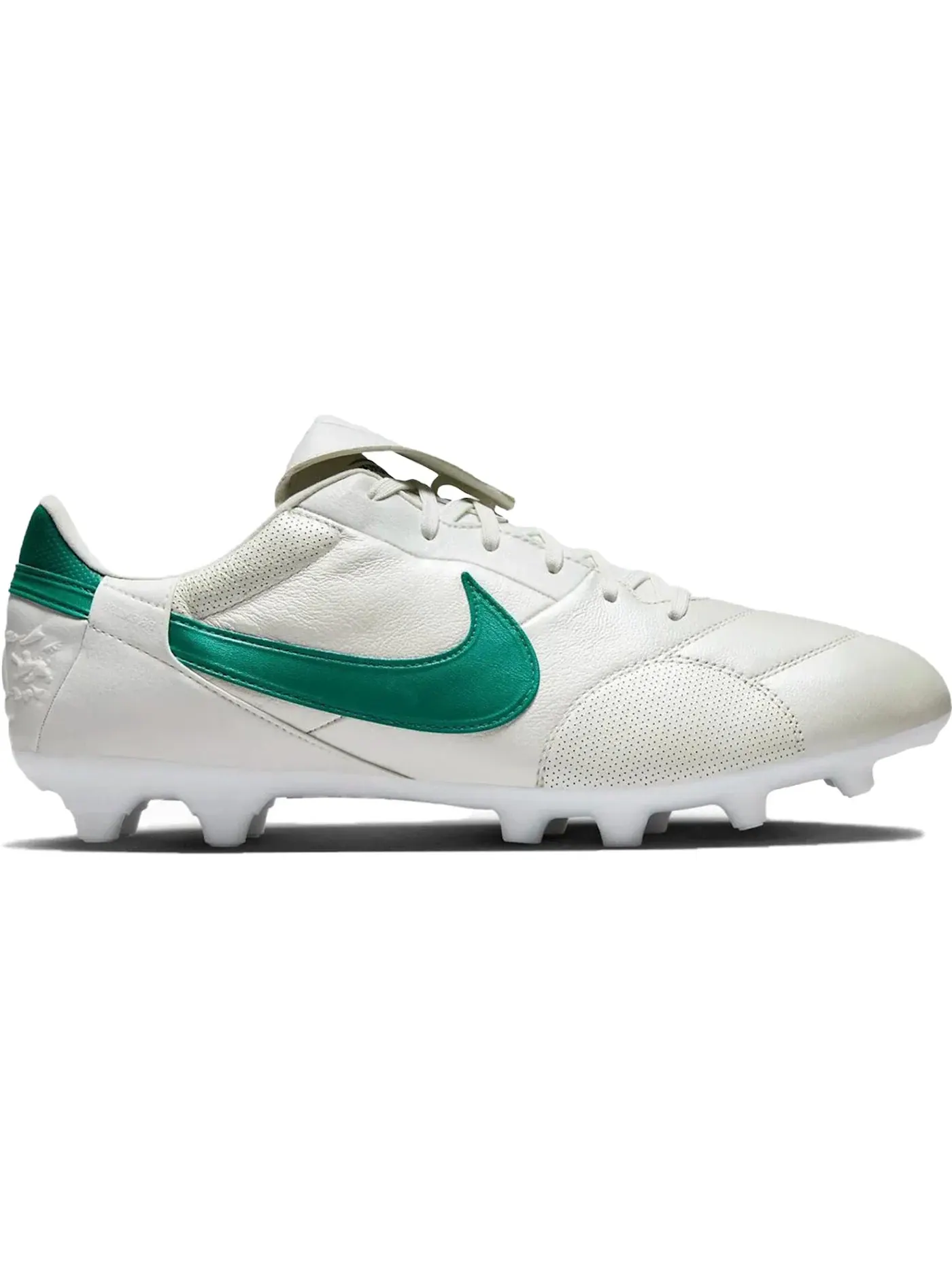 Мужские бутсы с длинным рукавом Nike Premier 3 FG — изображение 1 из 1, металлик белый/зеленый