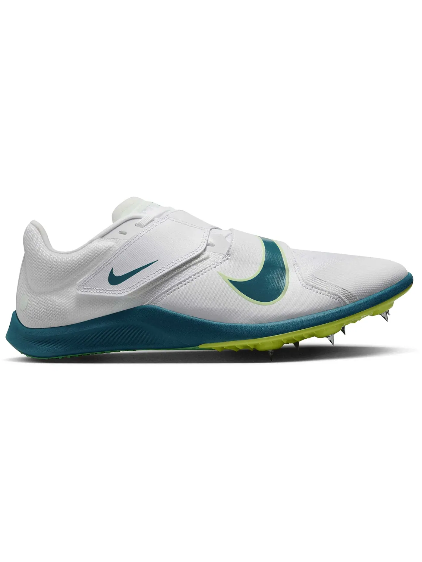 Мужские шиповки с шипами Nike Rival Jump — изображение 1 из 1, белый/зеленый//яркий