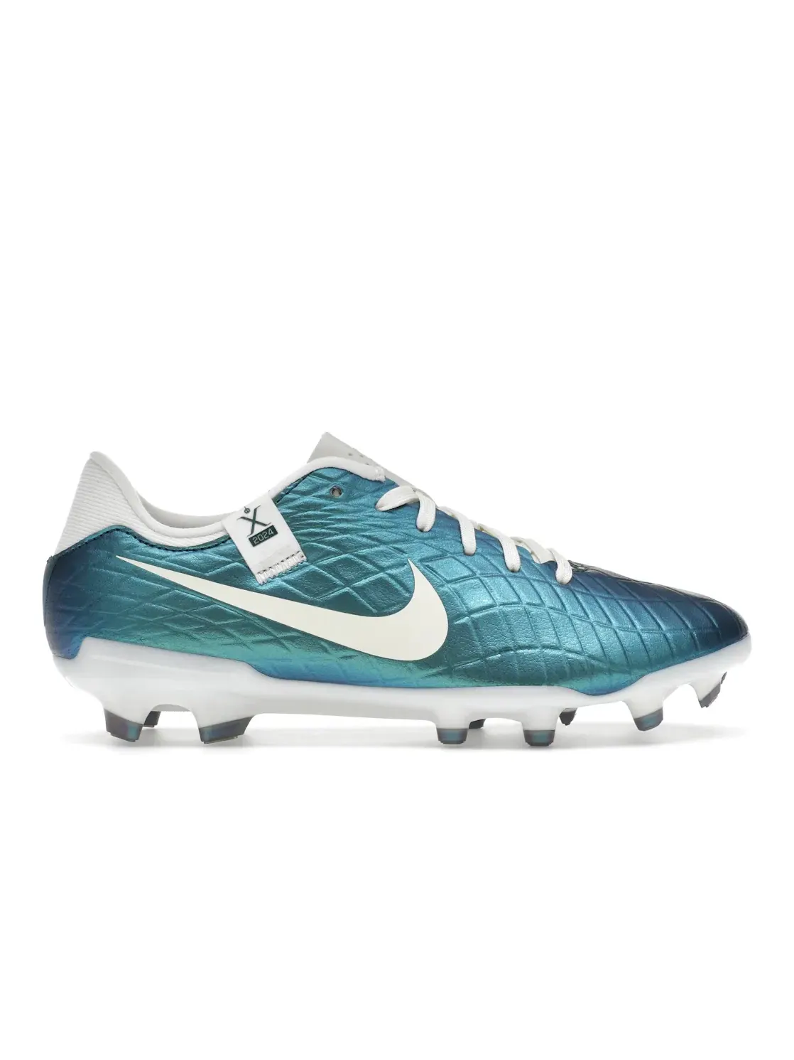 Мужские бутсы с твердым покрытием Nike Tiempo Emerald Legend 10 Academy FG/MG, Dark Atomic Teal Sail — изображение 1 из 4