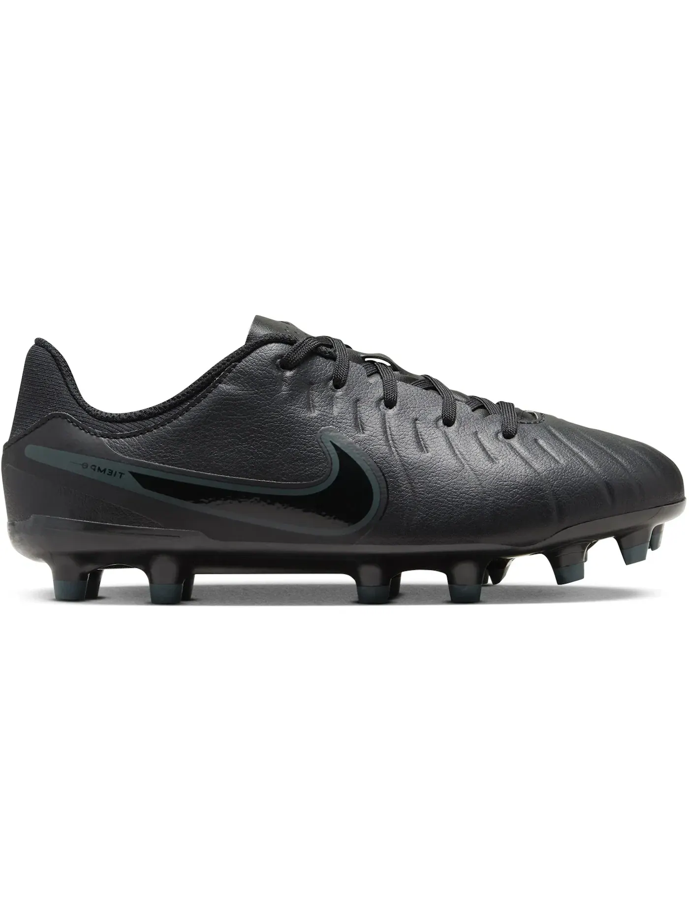 Детские бутсы Nike Tiempo Legend 10 Academy FG/MG — изображение 1 из 1, черный/глубокий/черный