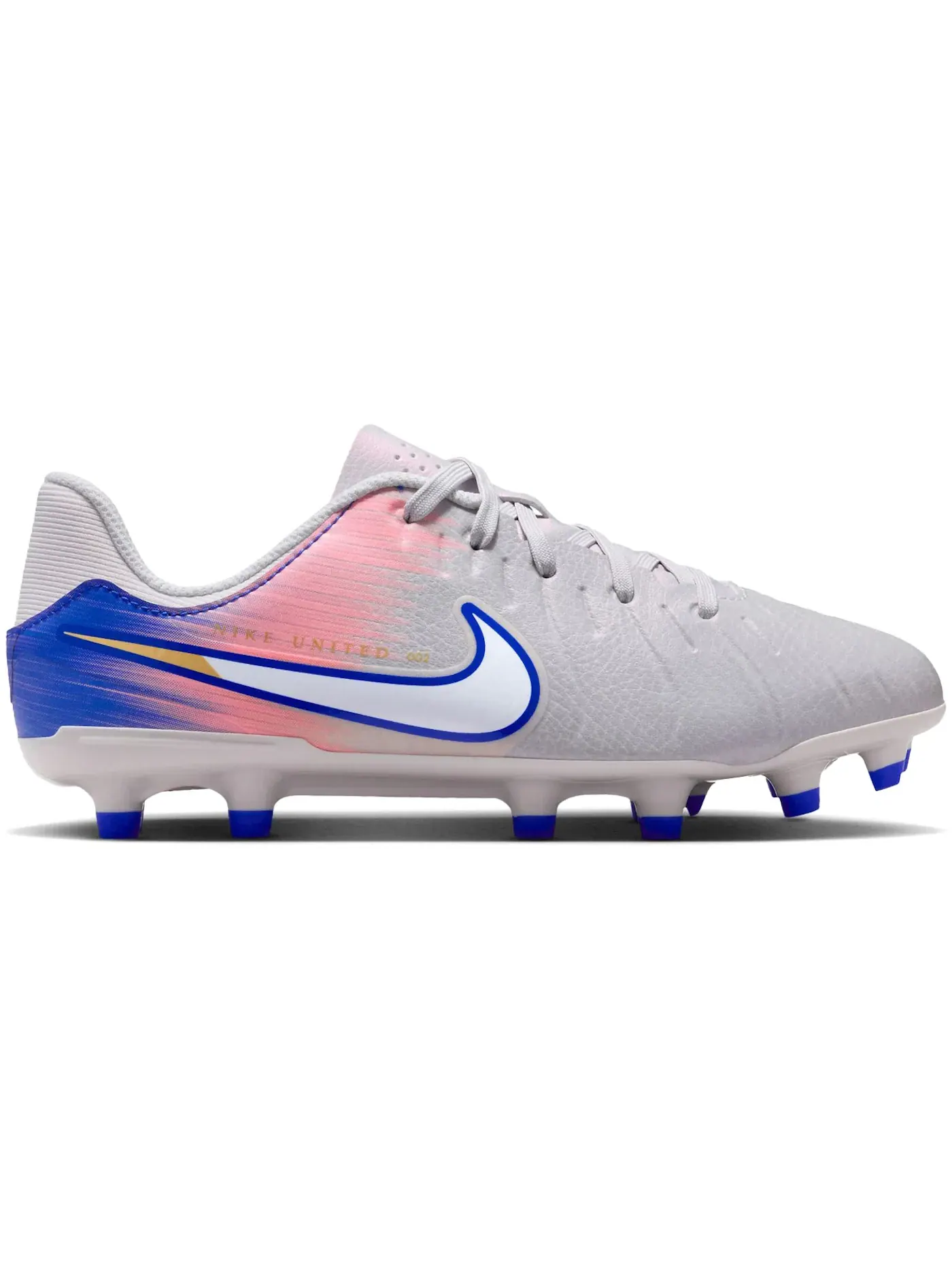 Детские бутсы Nike Tiempo Legend 10 Academy FG/MG — изображение 1 из 1, серый/синий
