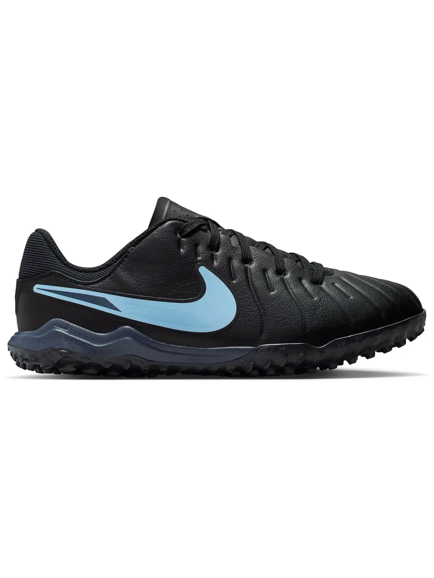 Детские бутсы Nike Tiempo Legend 10 Academy TF — изображение 1 из 1, черный/черный