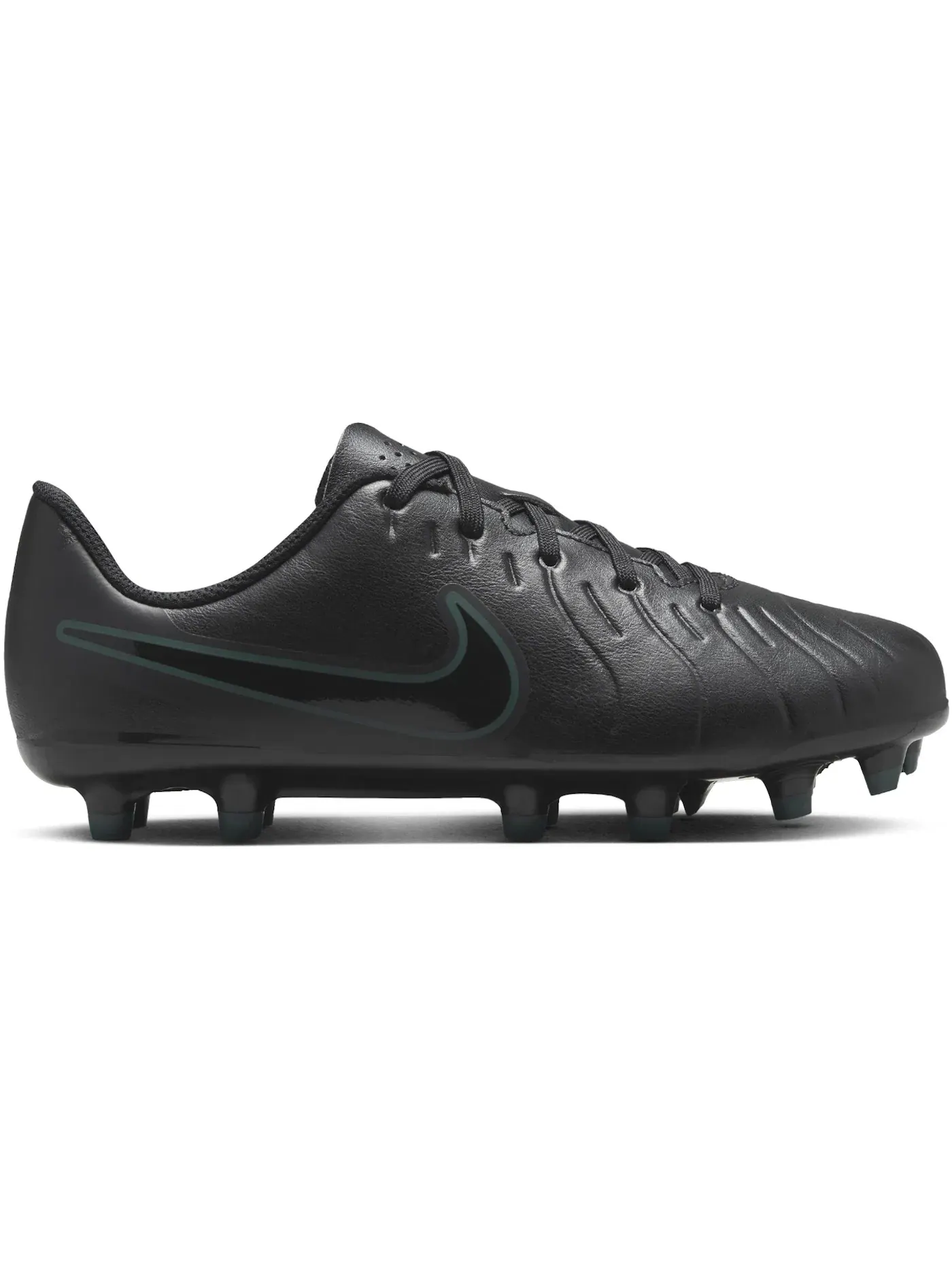 Детские бутсы Nike Tiempo Legend 10 Club MG — изображение 1 из 1, черный/глубокий/черный