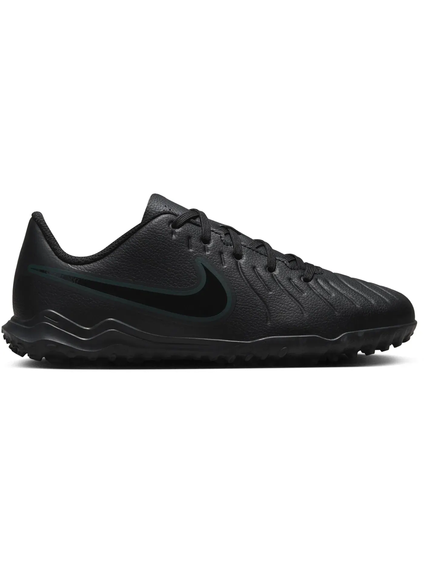 Детские бутсы Nike Tiempo Legend 10 Club TF — изображение 1 из 1, черный/глубокий/черный