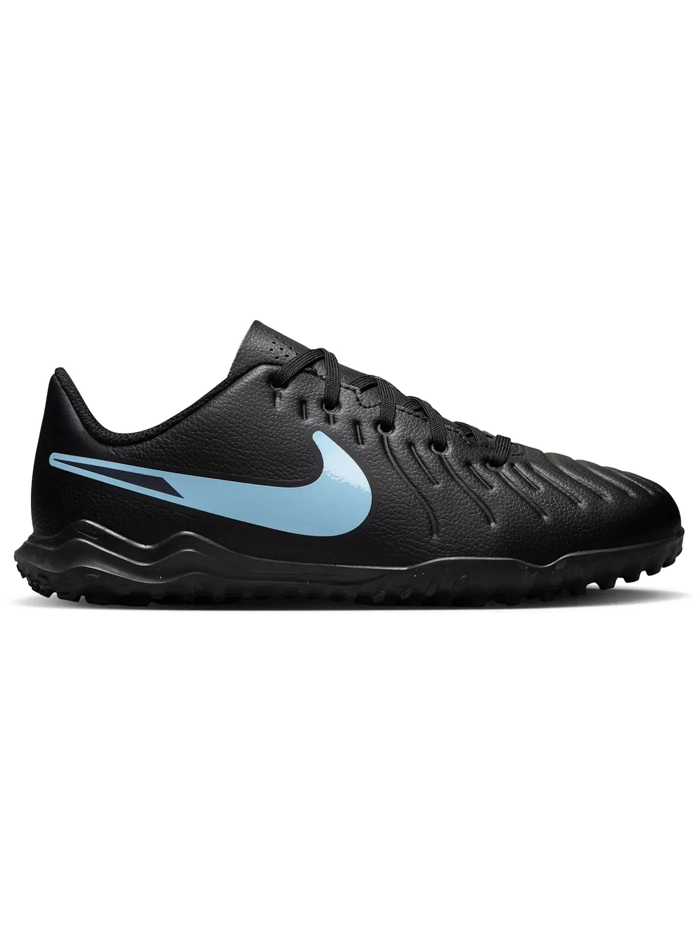Детские футбольные бутсы с мягким верхом Nike Tiempo Legend 10 Club TF — изображение 1 из 1, черный