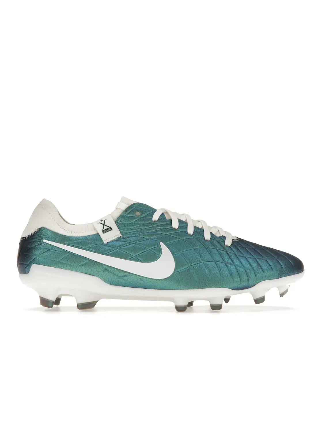 Мужские бутсы с кожаным верхом Nike Tiempo Legend 10 Elite FG, Dark Atomic Teal Sail — изображение 1 из 4