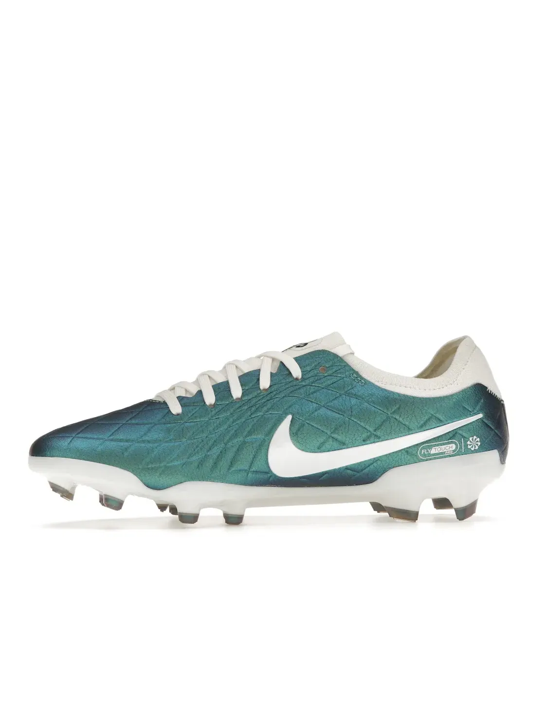 Мужские бутсы с кожаным верхом Nike Tiempo Legend 10 Elite FG, Dark Atomic Teal Sail — изображение 3 из 4