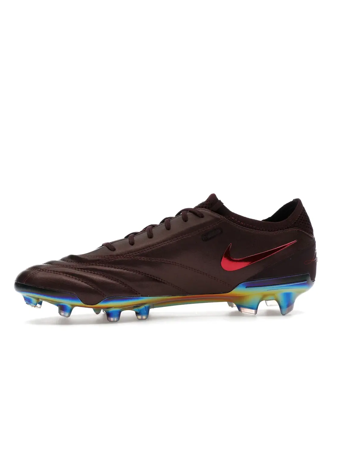Мужские бутсы футбольные Nike Tiempo Legend 10 Elite Luxe FG — изображение 3 из 4, винный/яркий