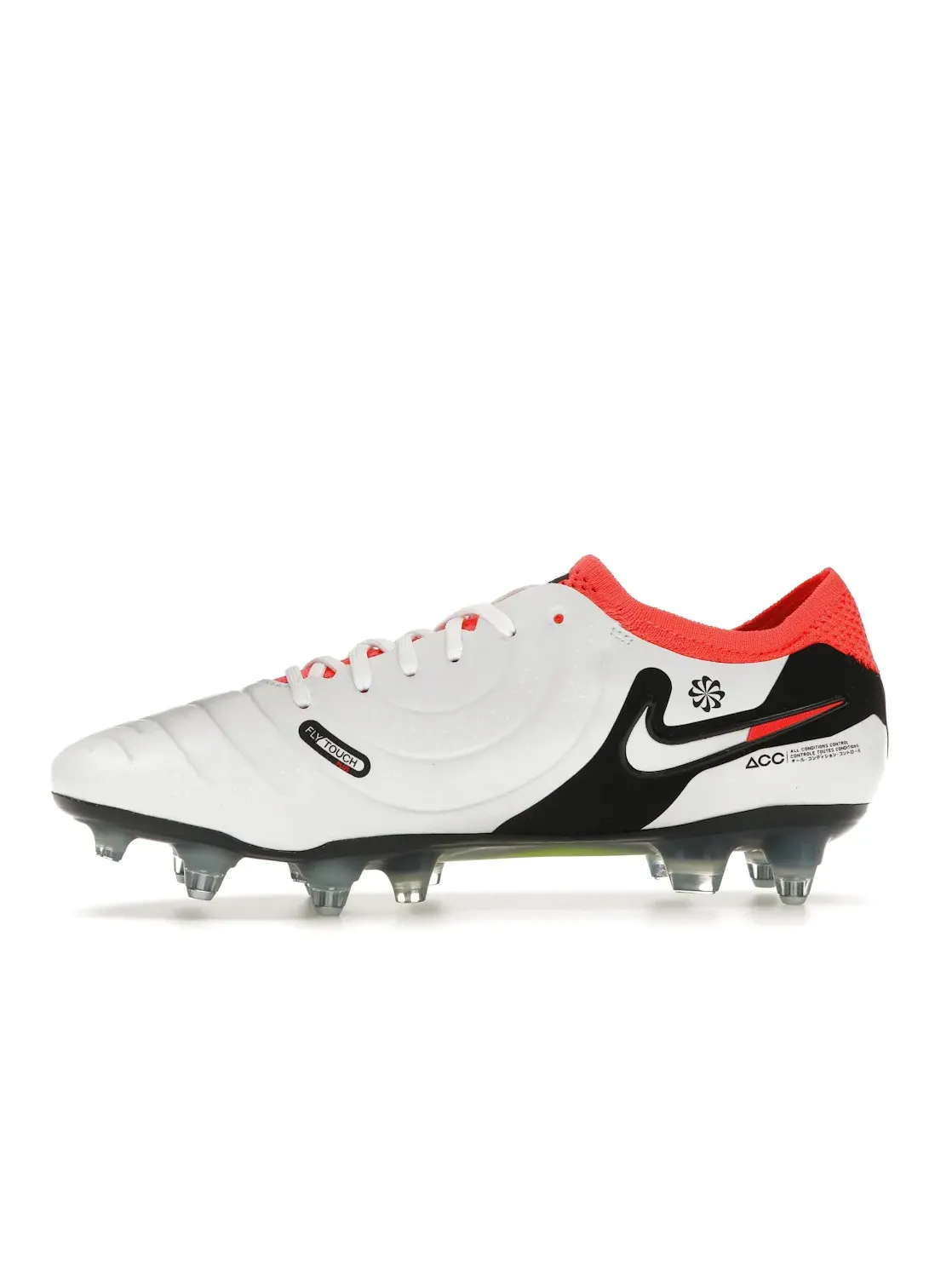 Мужские бутсы с мягким верхом Nike Tiempo Legend 10 Elite SG — изображение 3 из 4, белый/черный/яркий