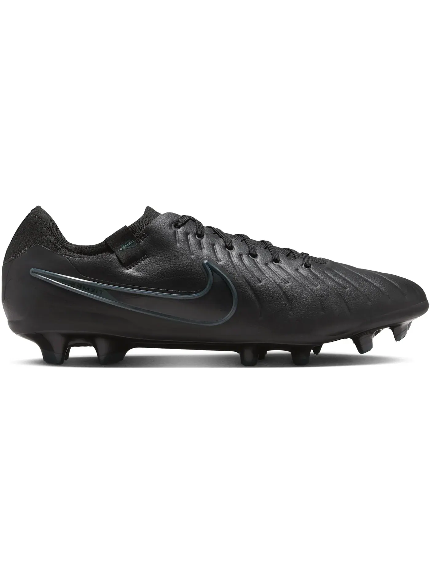 Мужские бутсы с кожаным верхом Nike Tiempo Legend 10 Pro FG — изображение 1 из 1, черный/глубокий/черный