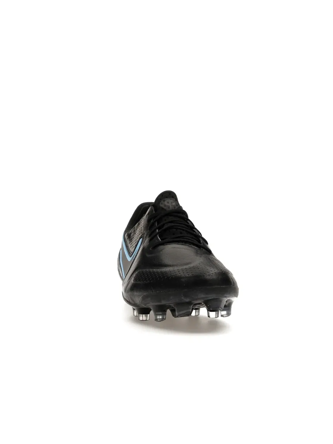 Мужские бутсы с кожаным верхом Nike Tiempo Legend 9 Elite FG — изображение 2 из 4, черный/серый/черный