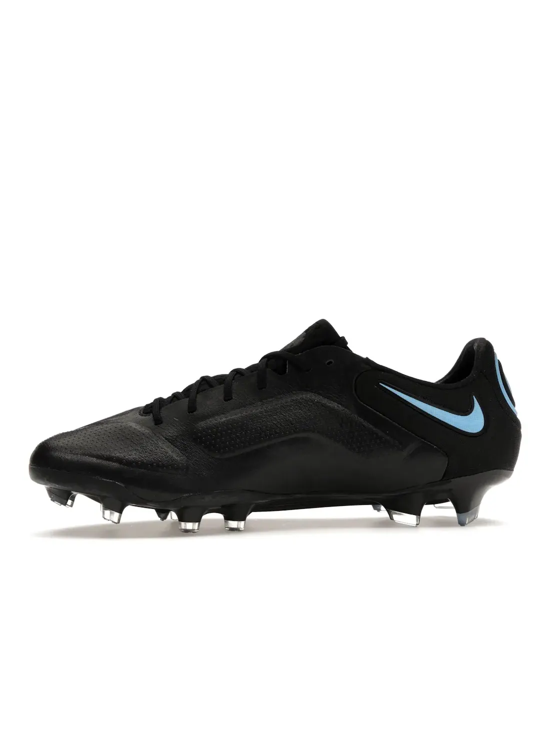 Мужские бутсы с кожаным верхом Nike Tiempo Legend 9 Elite FG — изображение 3 из 4, черный/серый/черный
