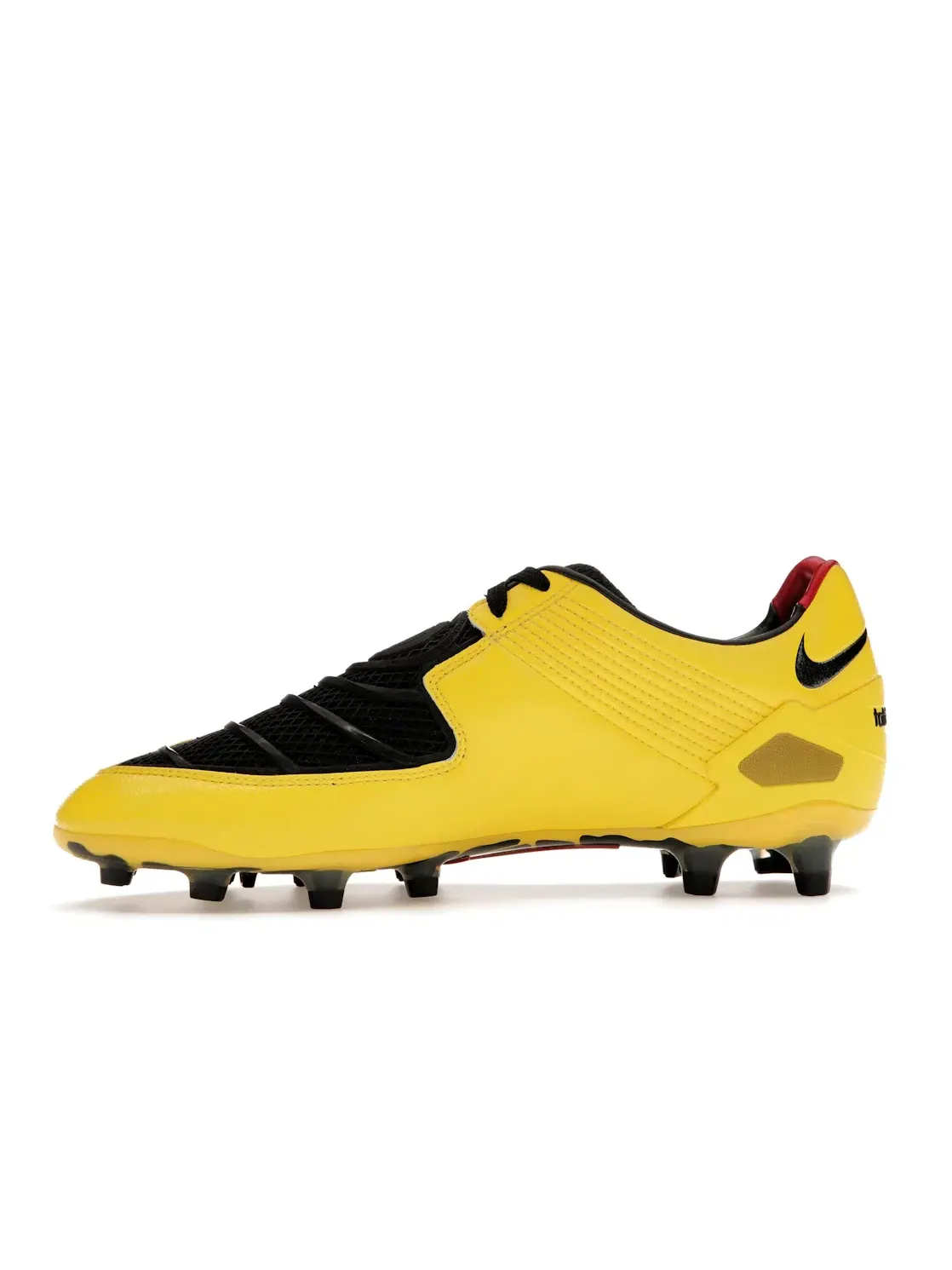 Мужские бутсы Varsity Maize/Black-Metallic Gold Nike Total 90 Laser FG — изображение 3 из 4