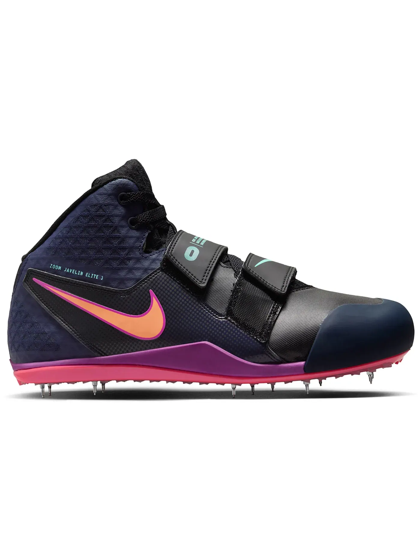 Мужские шиповки для бега Nike Zoom Javelin Elite 3 — изображение 1 из 1, черный яркий оранжевый