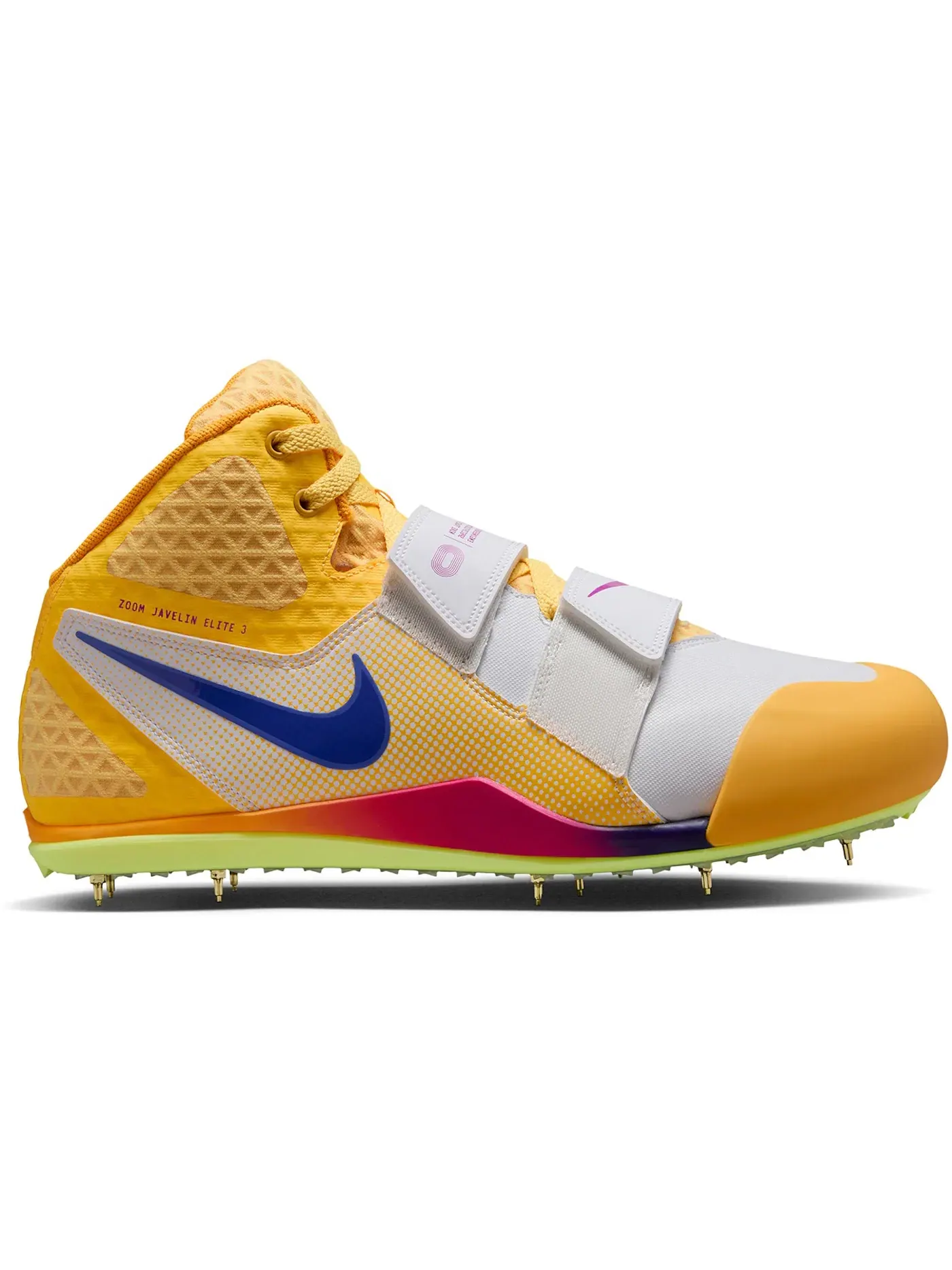 Мужские шиповки для метания копья Nike Zoom Javelin Elite 3 — изображение 1 из 1, белый/оранжевый/индиго