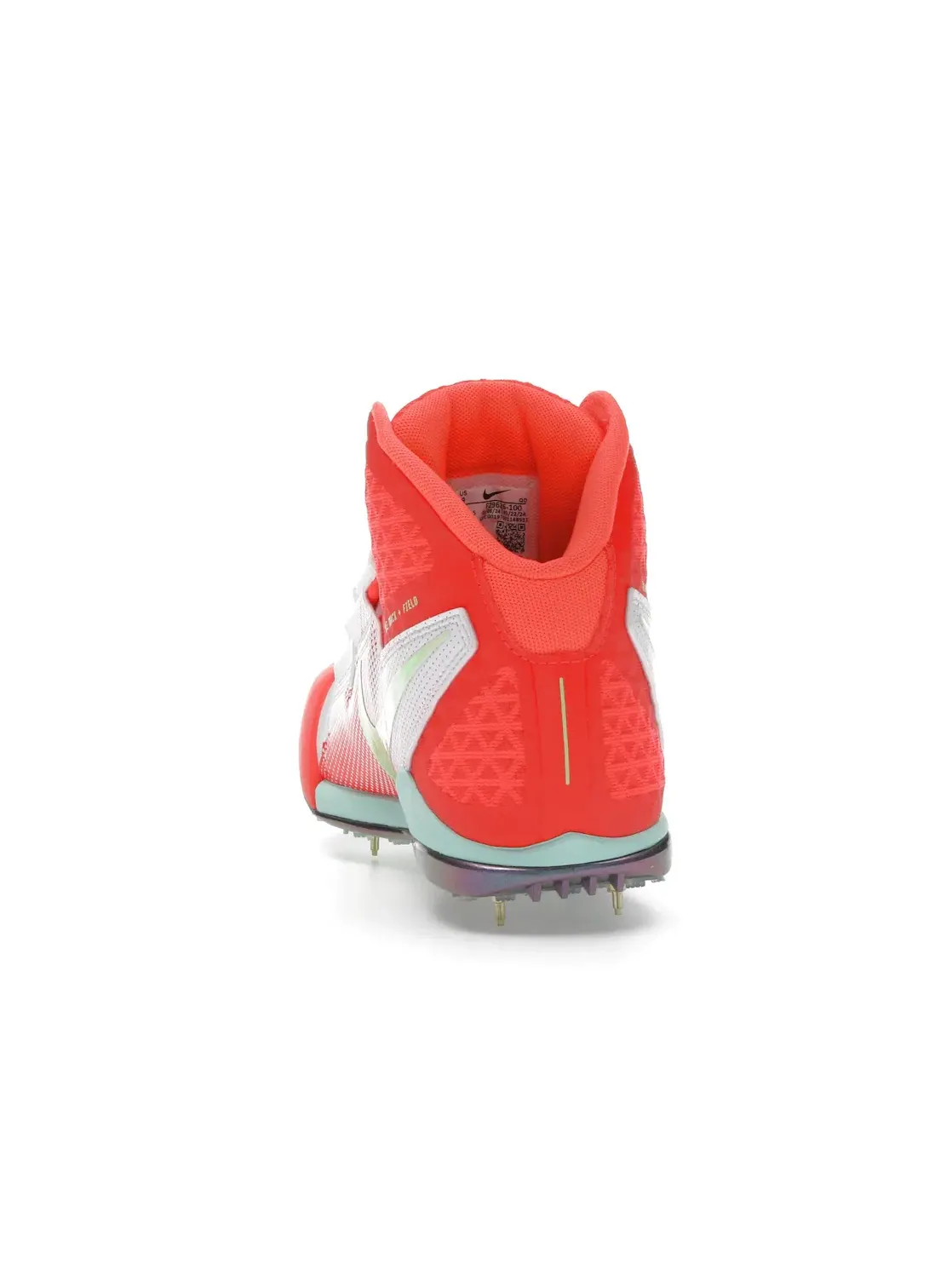 Мужские шиповки для бега Nike Zoom Javelin Elite 3 — изображение 4 из 4, белый/оранжевый//яркий