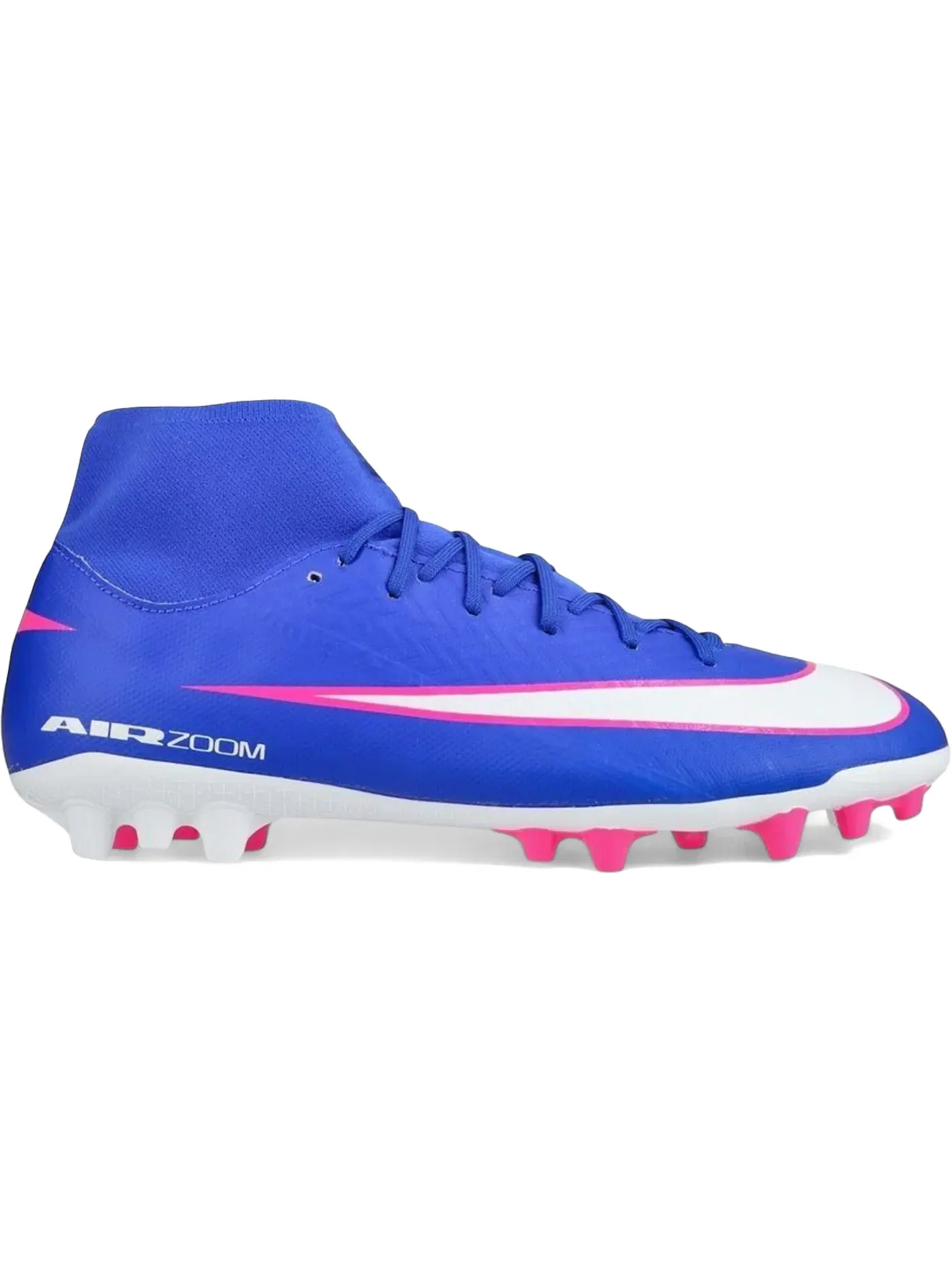 Мужские бутсы с шипами Nike Zoom Mercurial Superfly 10 Academy AG — изображение 1 из 1, синий/белый