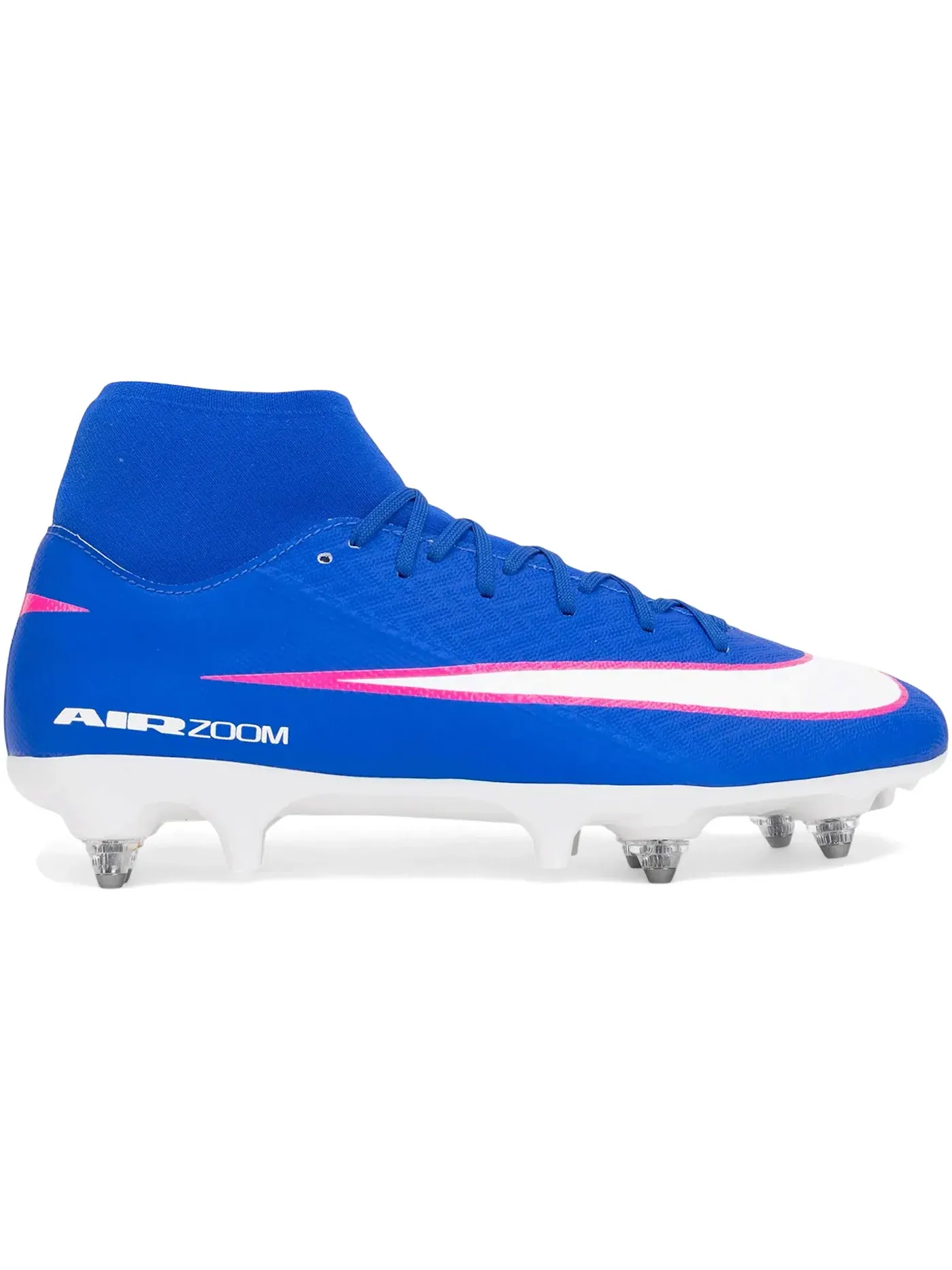 Мужские бутсы с длинным рукавом Nike Zoom Mercurial Superfly 10 Academy SG-Pro Nike — изображение 1 из 1, синий/белый
