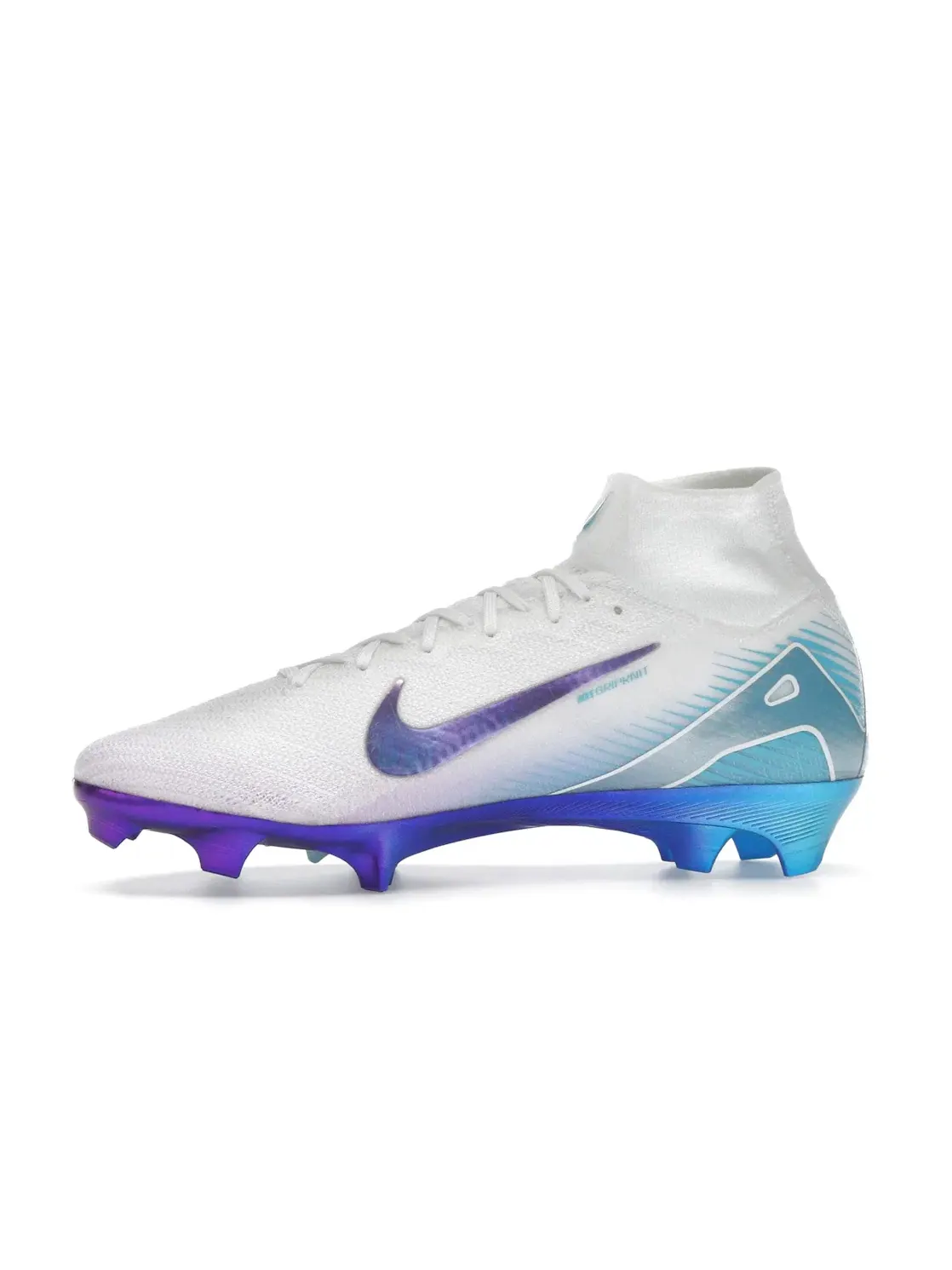 Мужские бутсы с высокой скоростью Nike Zoom Mercurial Superfly 10 Elite LV8 FG Nike — изображение 3 из 4, белый мульти