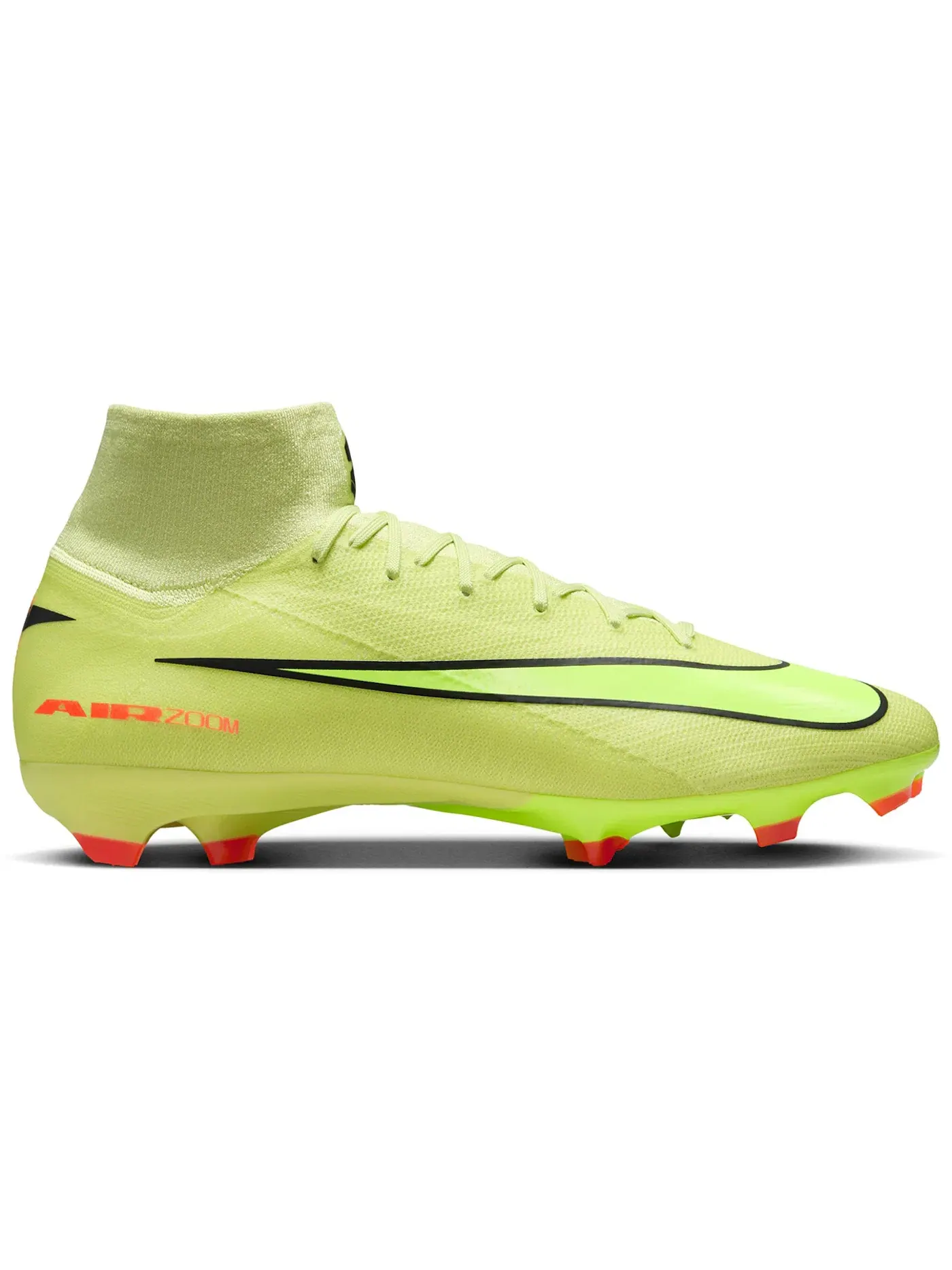 Мужские бутсы с длинным рукавом Nike Zoom Mercurial Superfly 10 Pro FG, Limelight Hyper Crimson Volt — изображение 1 из 1