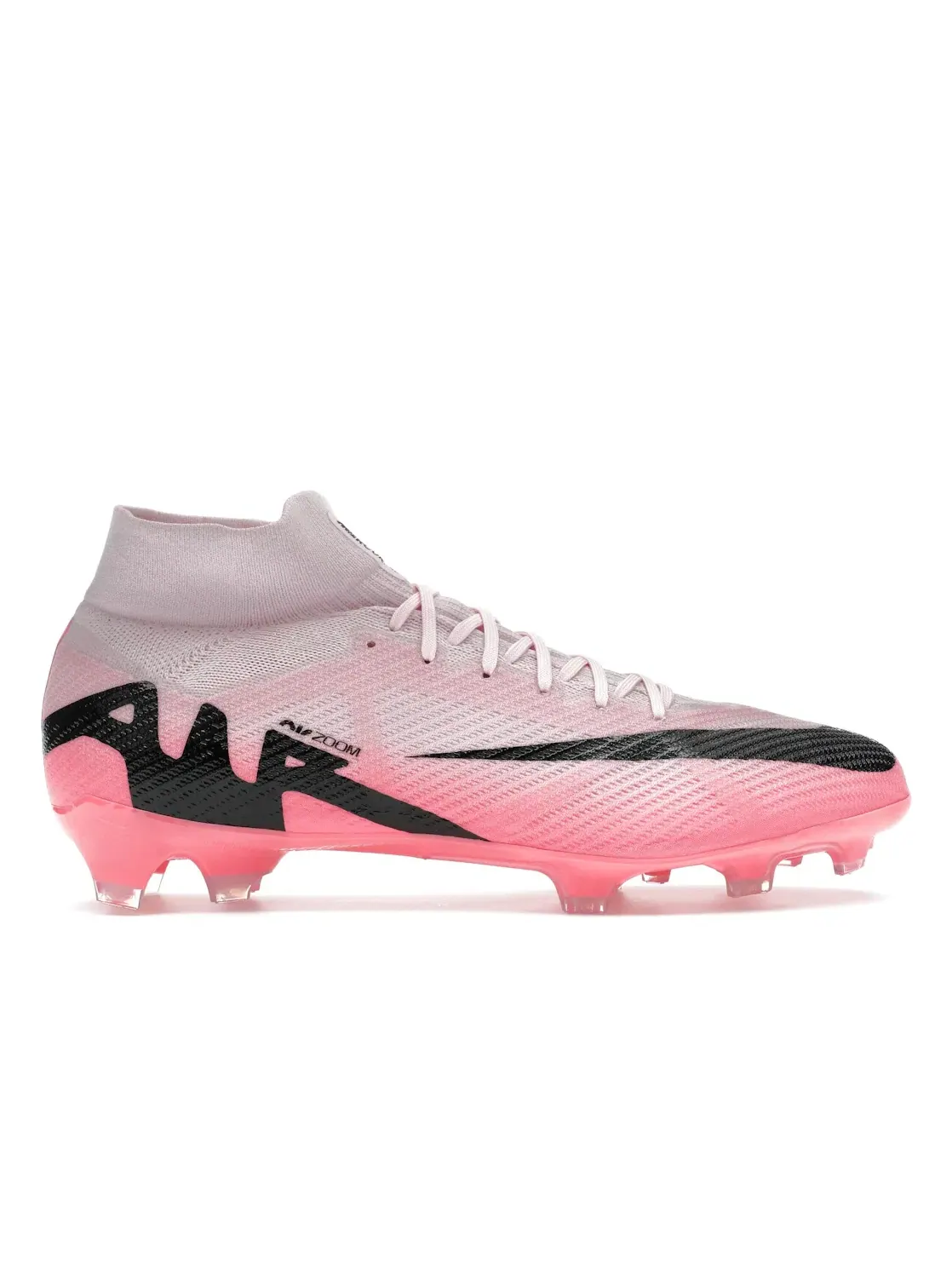 Мужские бутсы с высоким верхом Nike Zoom Mercurial Superfly 9 Pro FG — изображение 1 из 4, розовый/черный