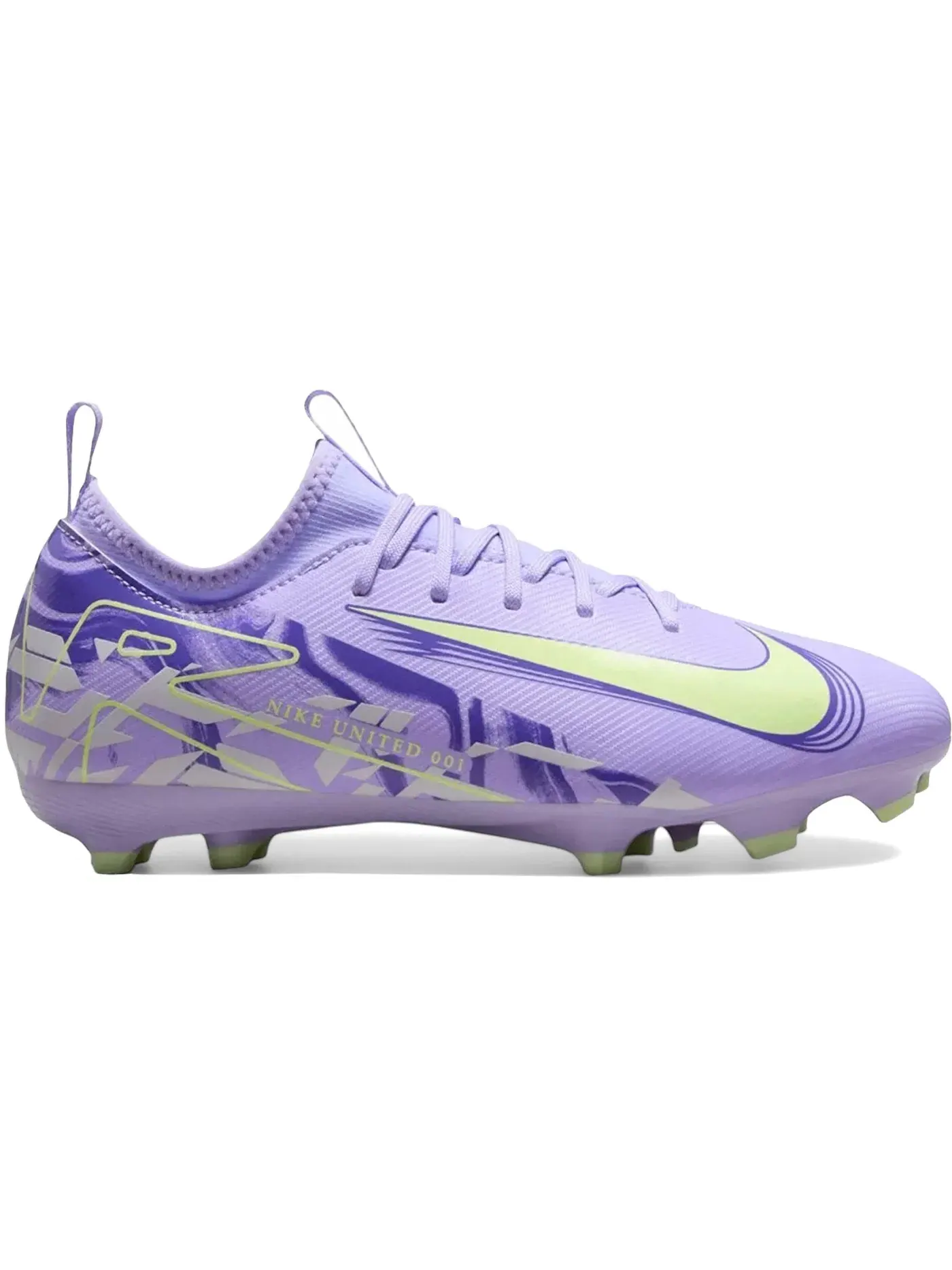 Детские бутсы с длинным рукавом Nike Zoom Mercurial Vapor 16 Academy MG United Pack — изображение 1 из 1, фиолетовый