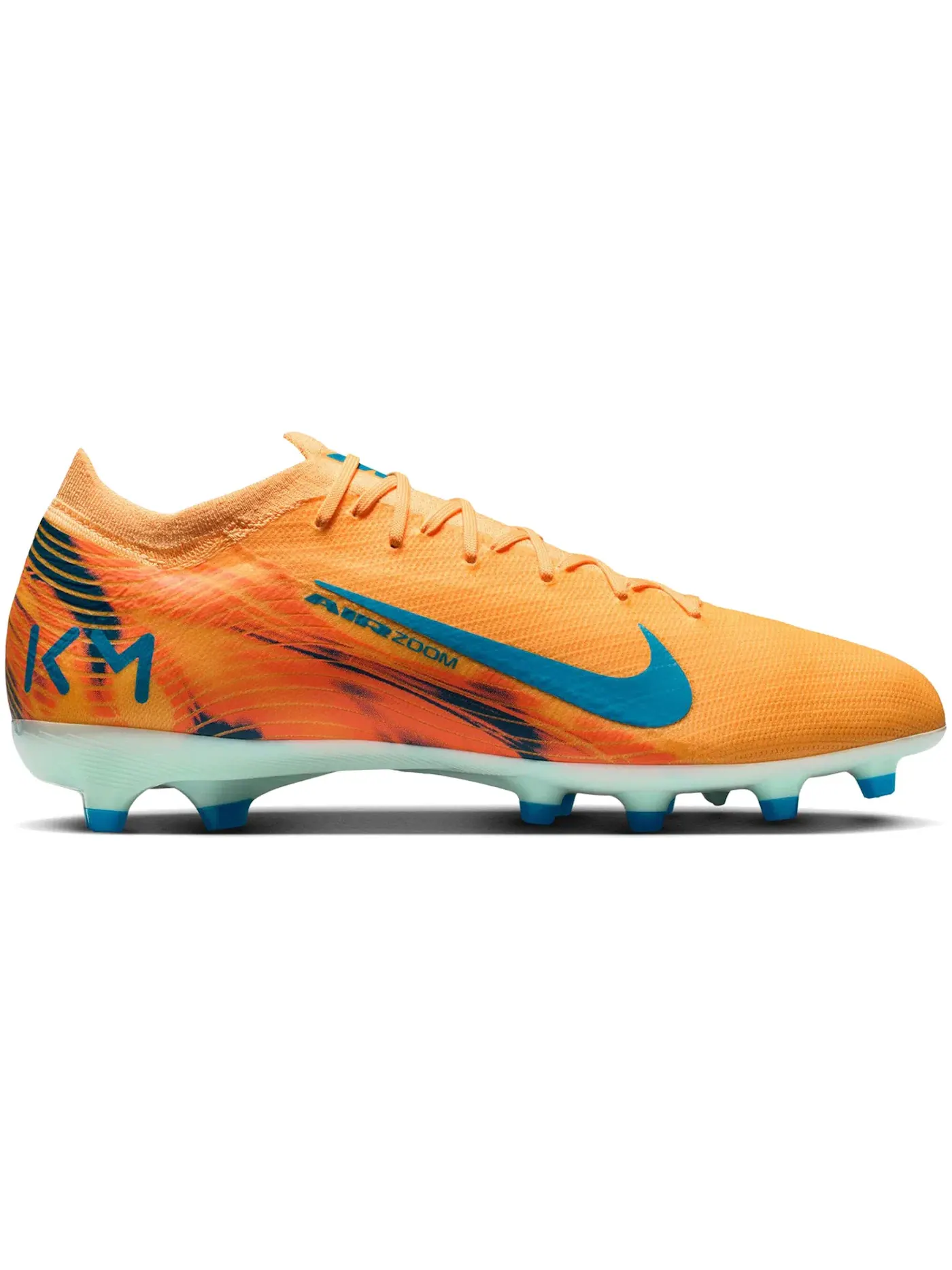 Мужские бутсы с технологией Zoom Air Kylian Mbappé Nike, Melon Tint/Igloo/Neo Turquoise — изображение 1 из 1