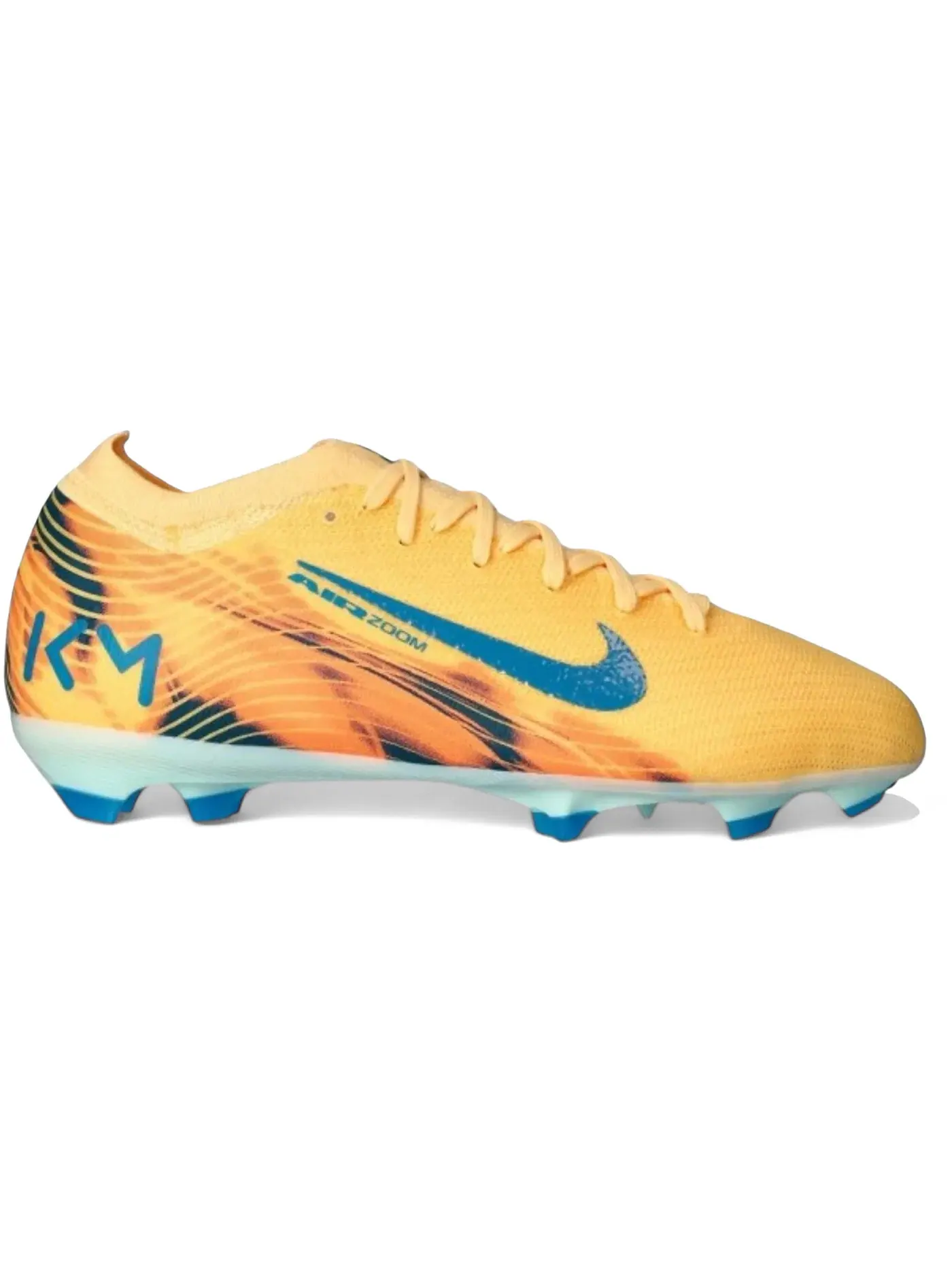 Детские бутсы Kylian Mbappé Nike Zoom Mercurial Vapor 16 Pro FG, Melon Tint/Igloo/Neo Turquoise — изображение 1 из 1