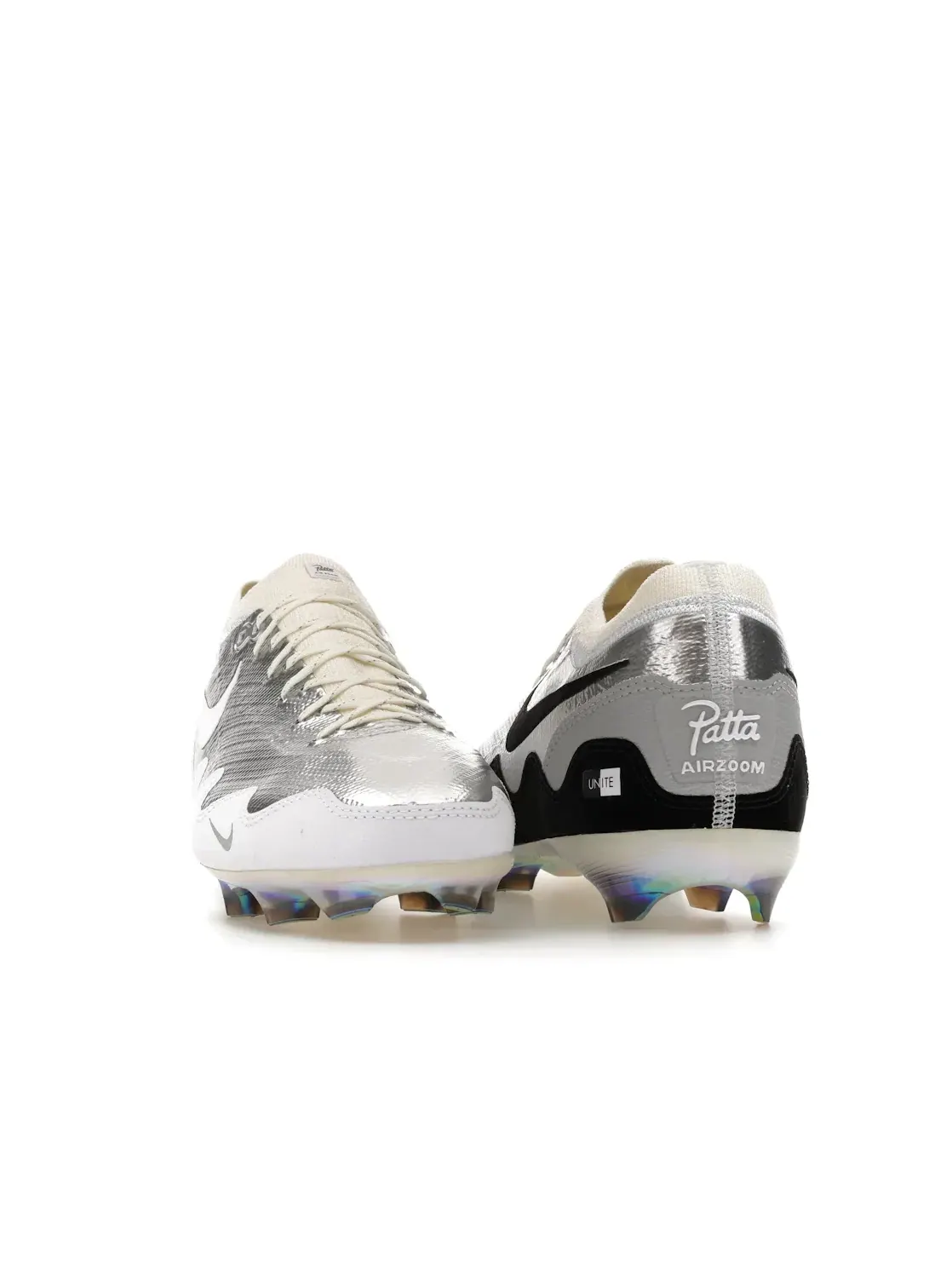Детские бутсы Nike Jr. Mercurial Vapor 16 Elite Patta Chrome — изображение 2 из 4, черный/белый