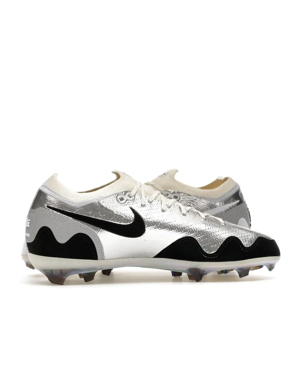 Детские бутсы Nike Jr. Mercurial Vapor 16 Elite Patta Chrome — изображение 3 из 4, черный/белый