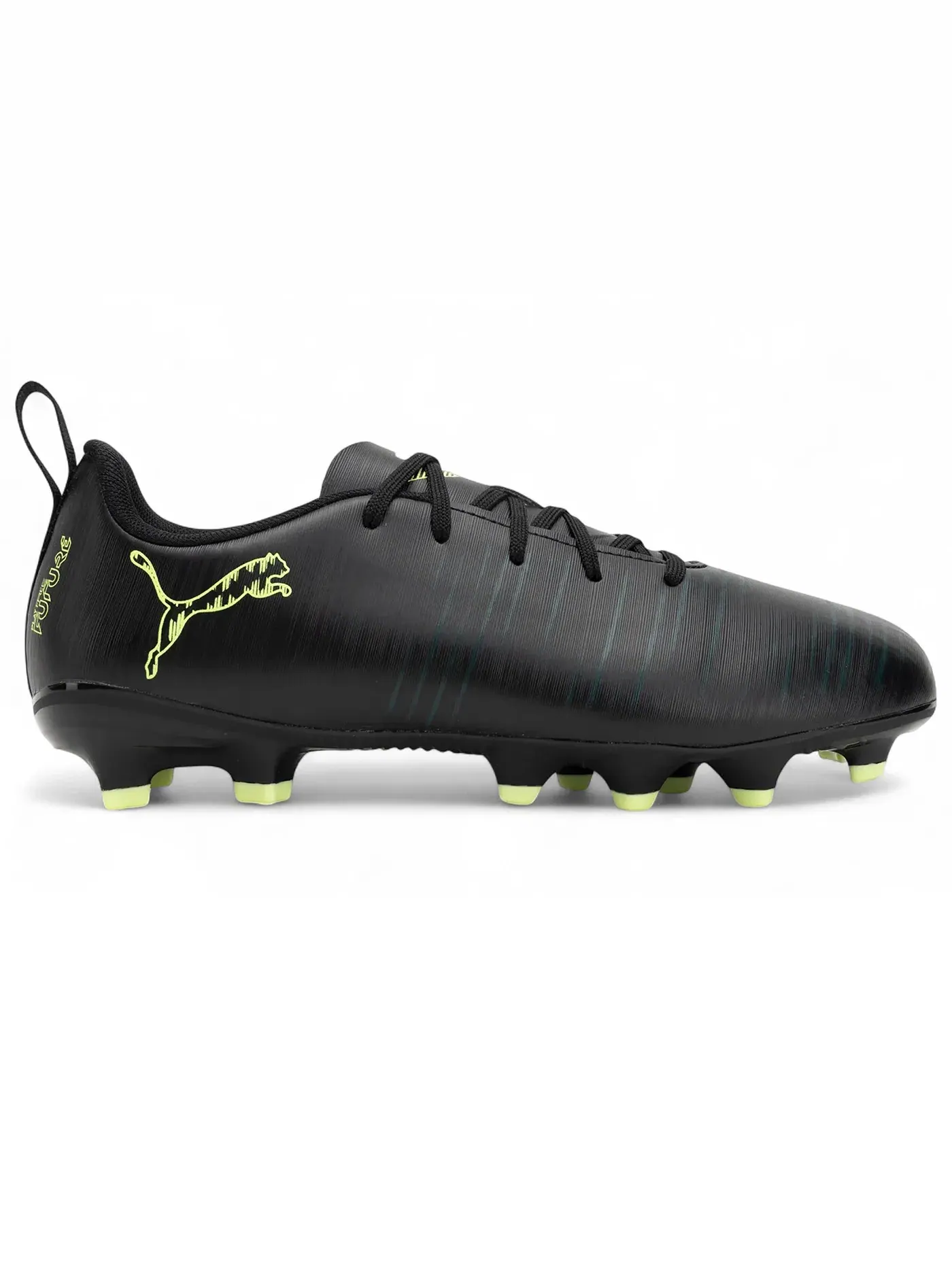 Детские бутсы с длинным рукавом Puma Future 8 Play FG/AG Jr Puma Puma Black/Fizzy Light/Green Terrain — изображение 1 из 1