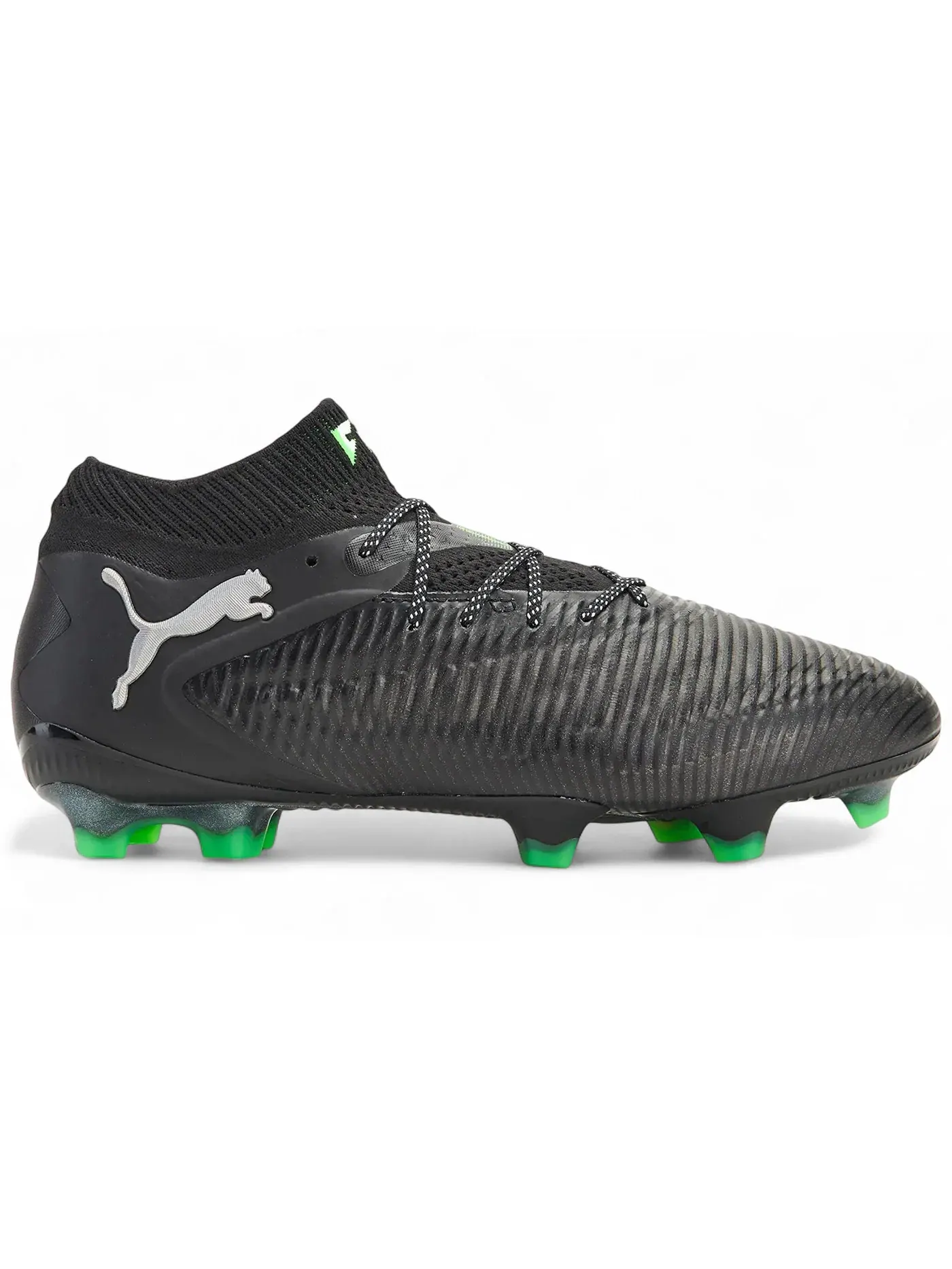 Мужские бутсы с технологией Ultimate FG Puma Future 8 Puma Black/Cool Light Gray/Fluo Green — изображение 1 из 1