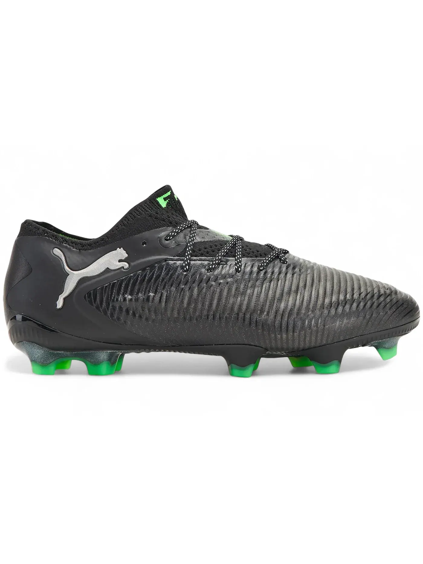 Мужские бутсы с низким верхом Puma Future 8 Ultimate Low FG Puma Black Cool Light Gray Fluo Green — изображение 1 из 1