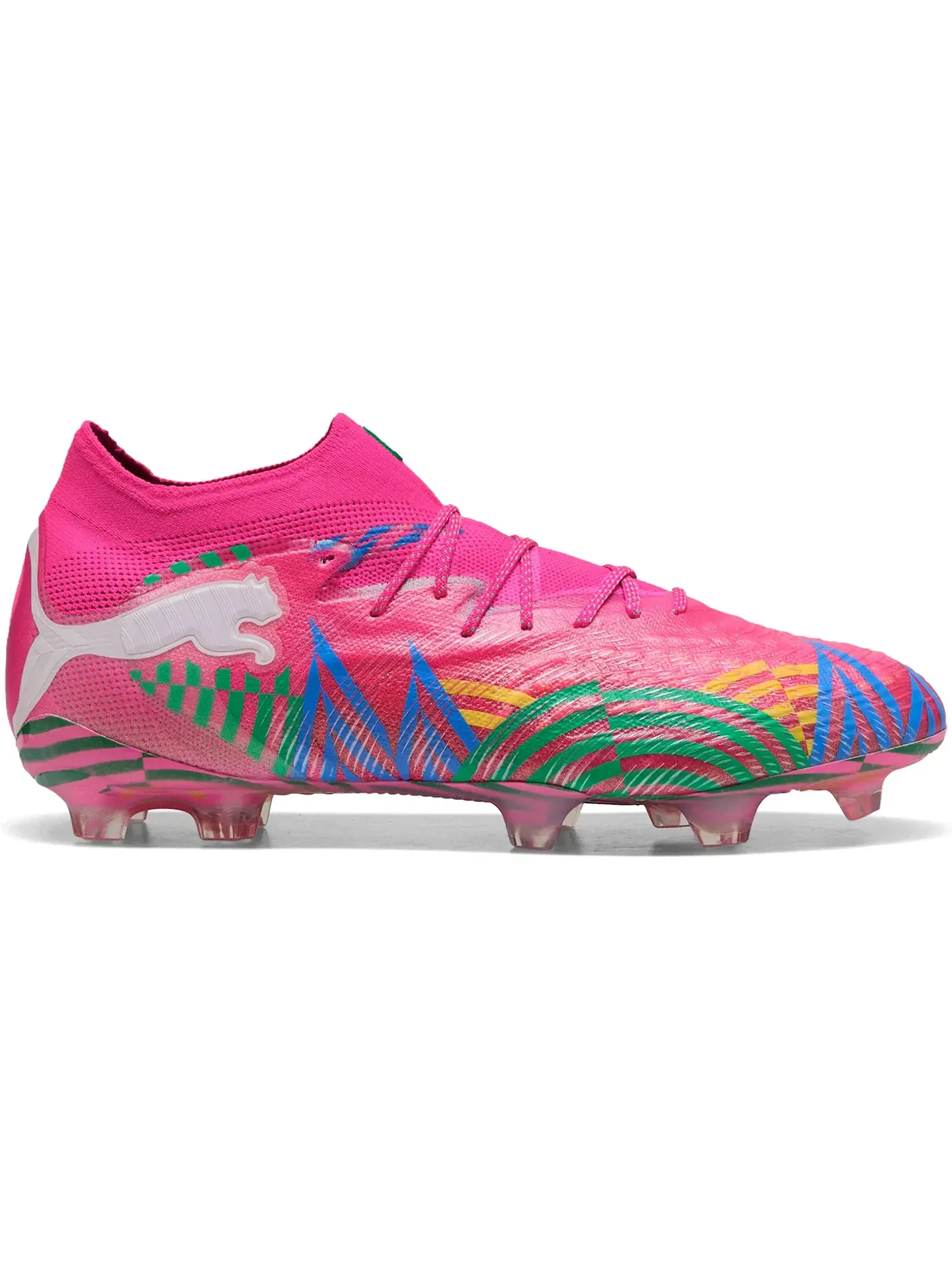 Мужские бутсы с технологией FUZIONFIT+ Puma Future 9 Ultimate CA FG — изображение 1 из 1, зеленый/синий/желтый