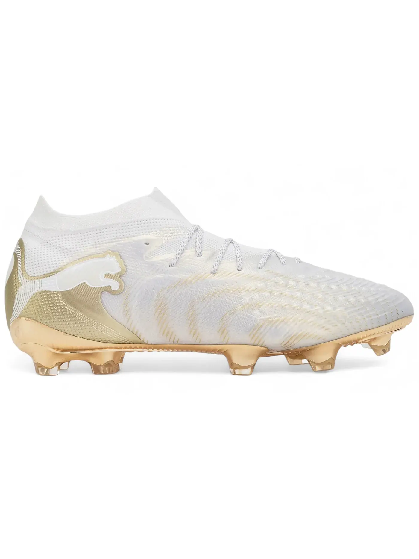 Мужские бутсы футбольные Puma Future 9 Ultimate FG Puma White/Metallic Gold — изображение 1 из 1